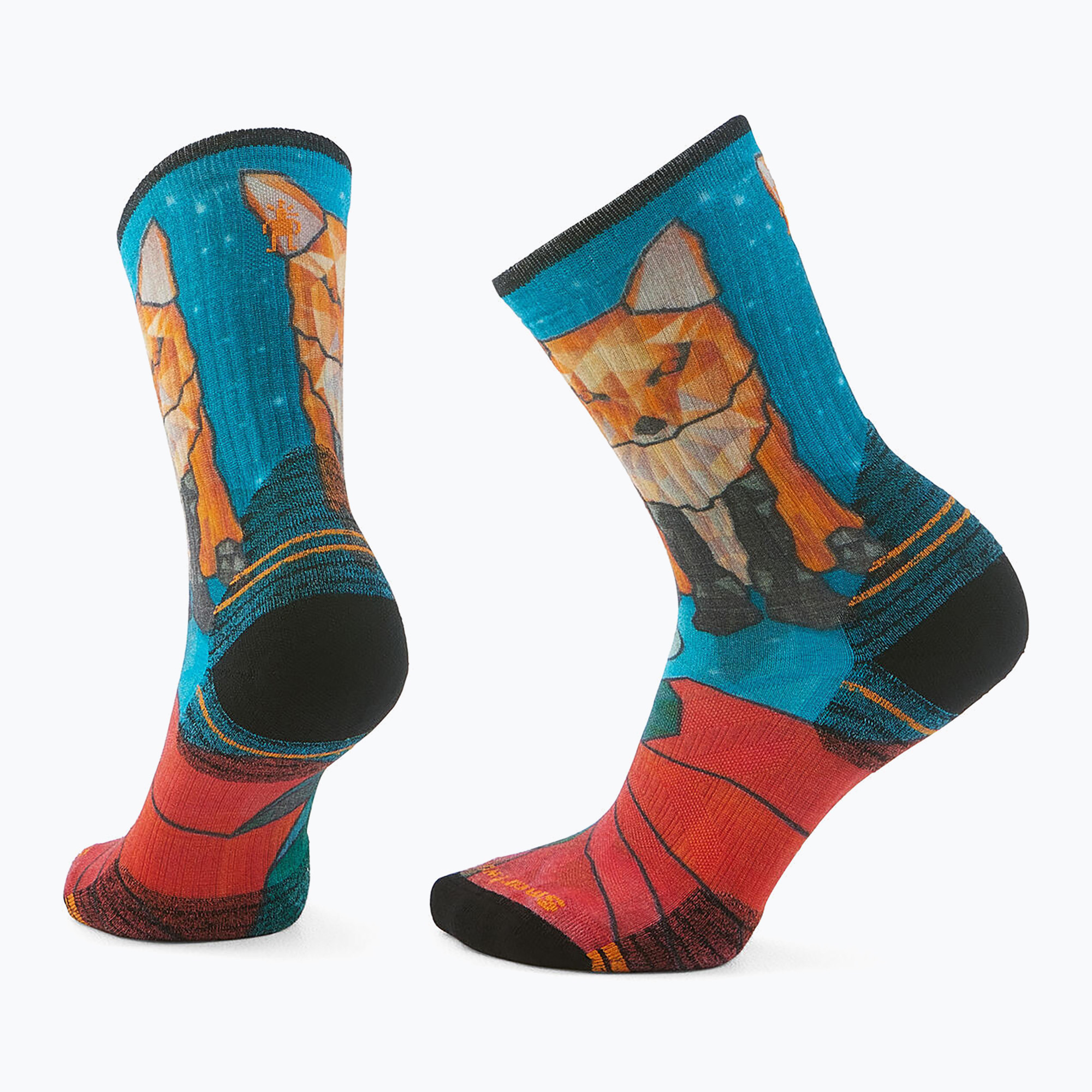 Calze da donna Smartwool Hike Targeted Cushion Geo Fox Print Crew (34-37 EU) (Hike Targeted Cushion Geo Fox Print Crew SW002687810)