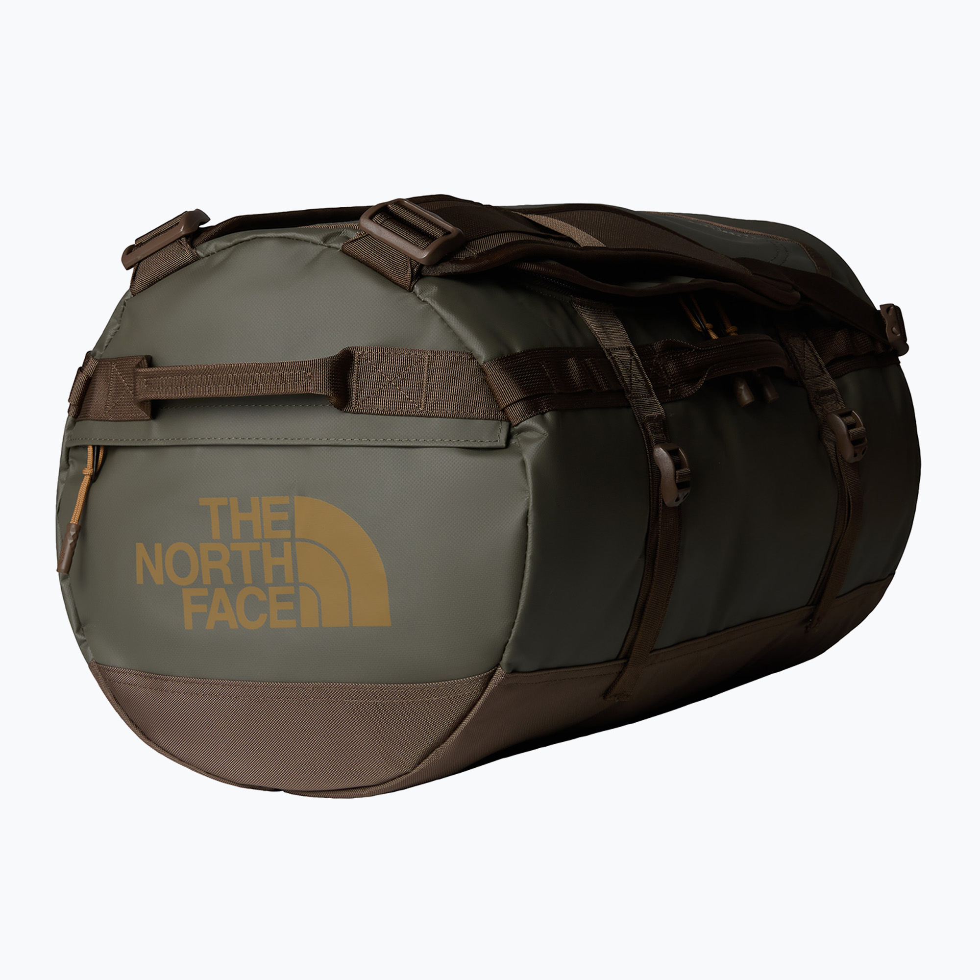 The North Face Base Camp Duffel S 50 l borsa da viaggio nuova taupe green/smokey brown/utility brown (S) (Base Camp Duffel S NF0A52STB7I1)