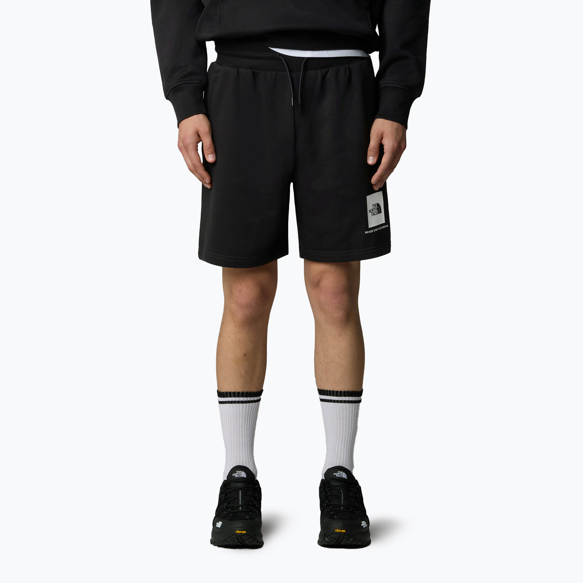 Pantaloncini da trekking da uomo The North Face Box Nse Regular tnf nero/tnf bianco (M/Reg) (Box Nse Regular NF0A8C1JKY41)