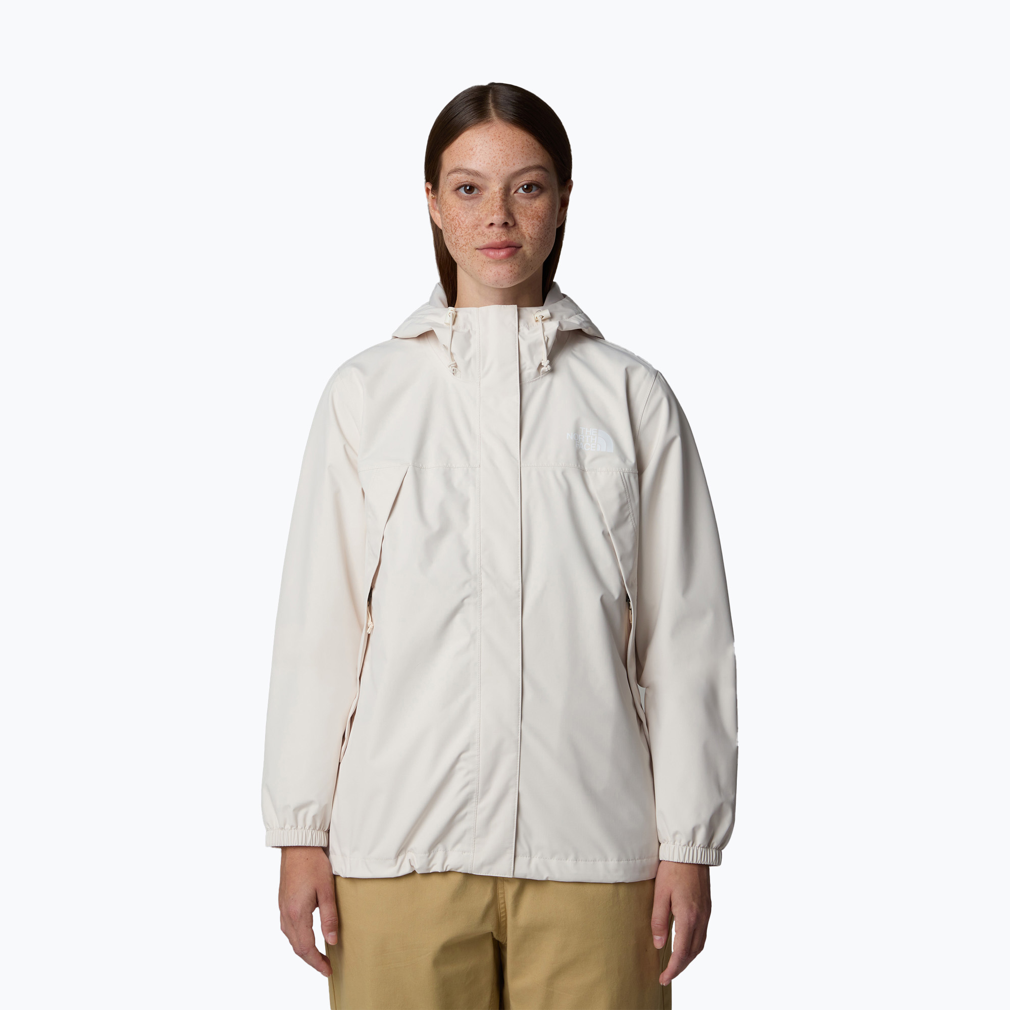 Giacca The North Face Antora Rain donna, bianco dune (M) (Antora Rain NF0A8BKDQLI1)