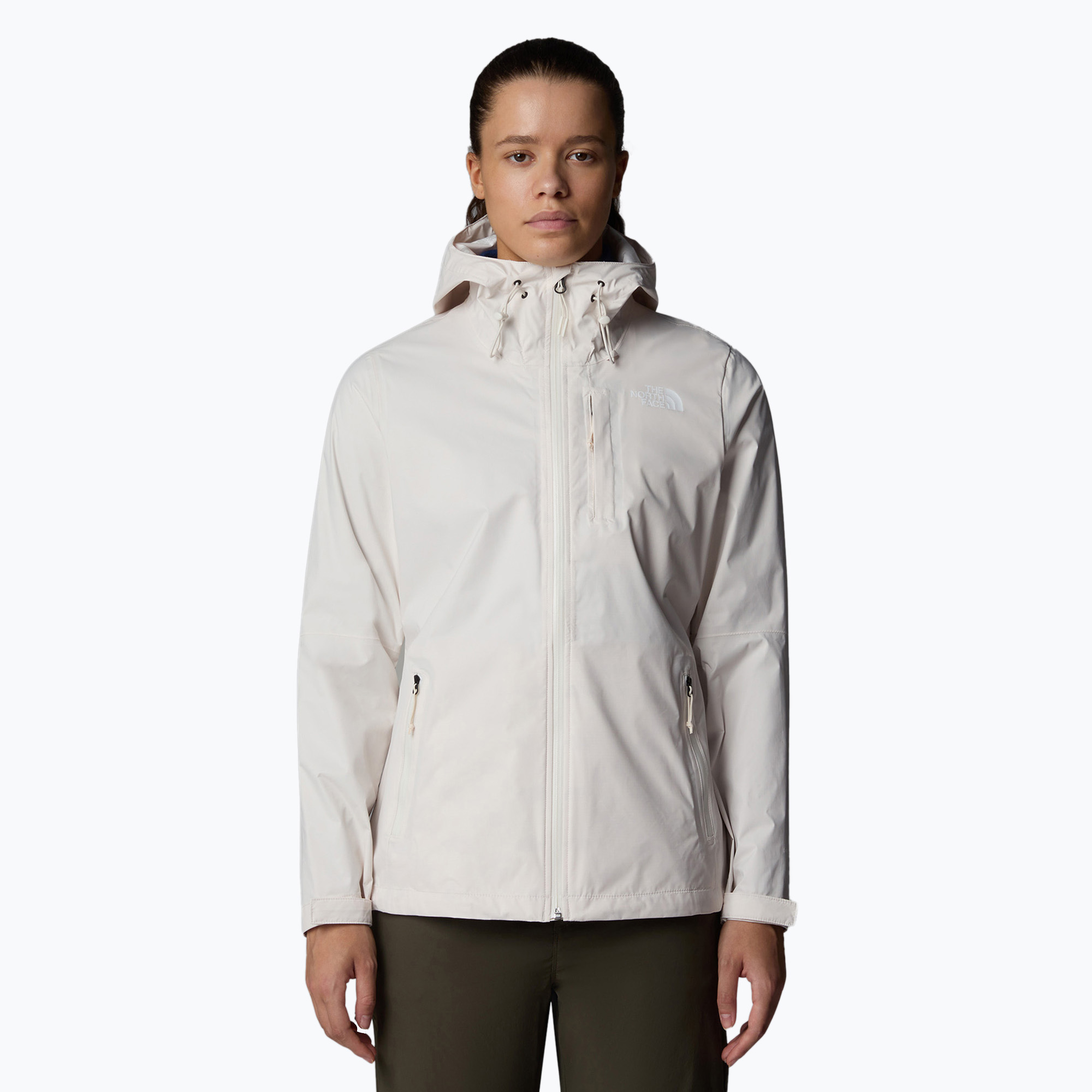 Giacca da pioggia da donna The North Face Alta Vista Rain white dune (S) (Alta Vista Rain NF0A8BK9QLI1002)