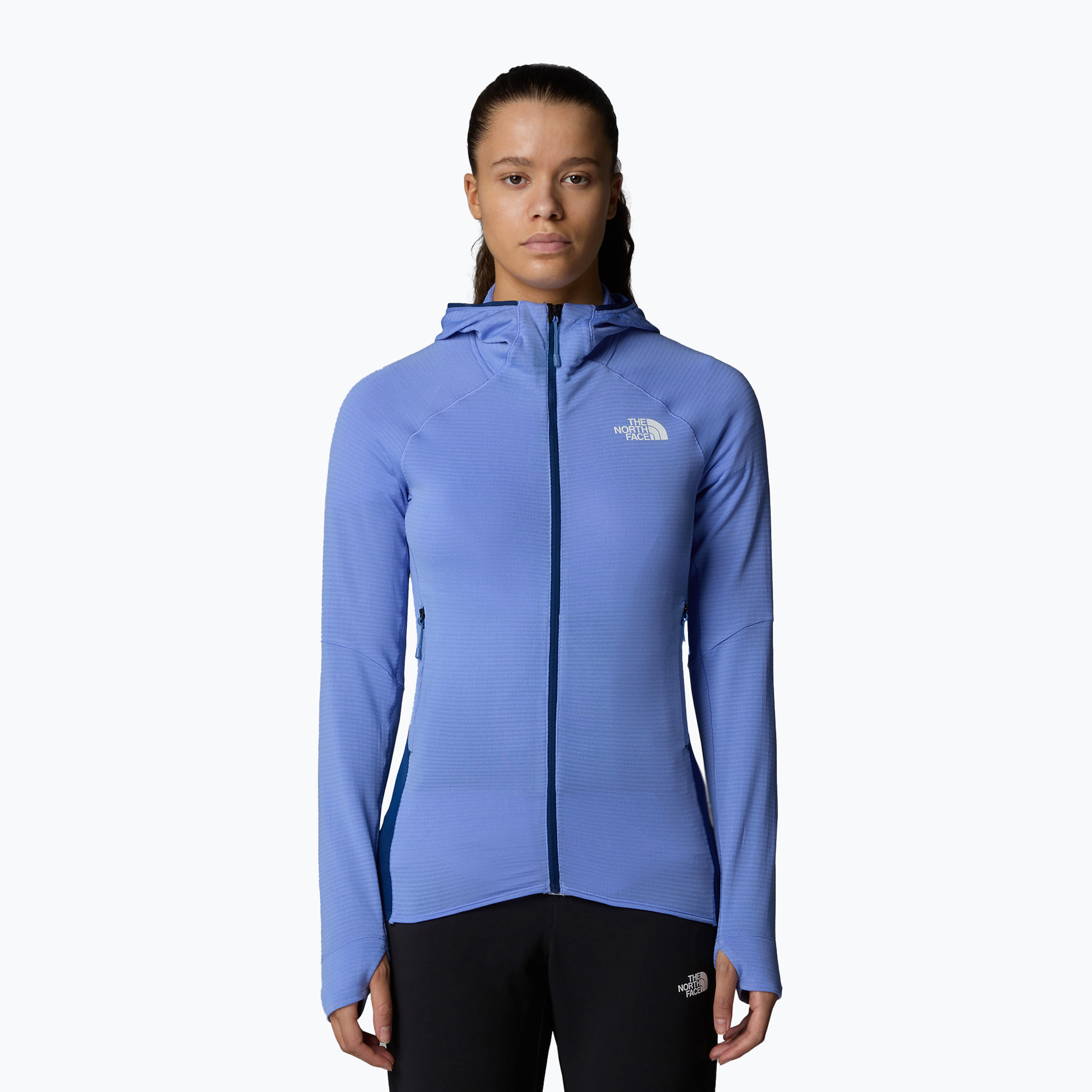 Felpa con cappuccio The North Face Bolt Polartec da donna blu virtuale/blu scuro (XS) (Bolt Polartec Hoodie NF0A8BSZ9W91)