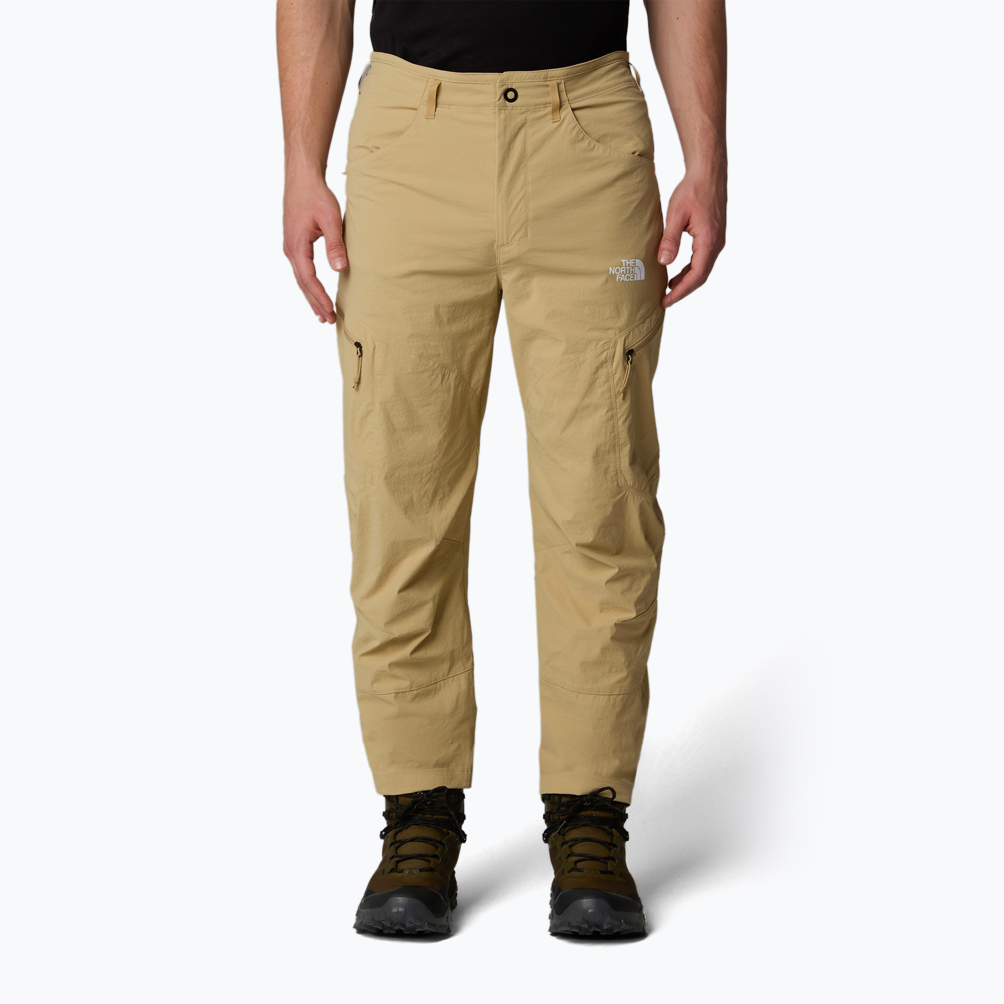 Pantaloni da trekking da uomo The North Face Exploration Reg Tapered kaki stone (34/Reg) (Exploration Reg Tapered NF0A8BR3LK51)