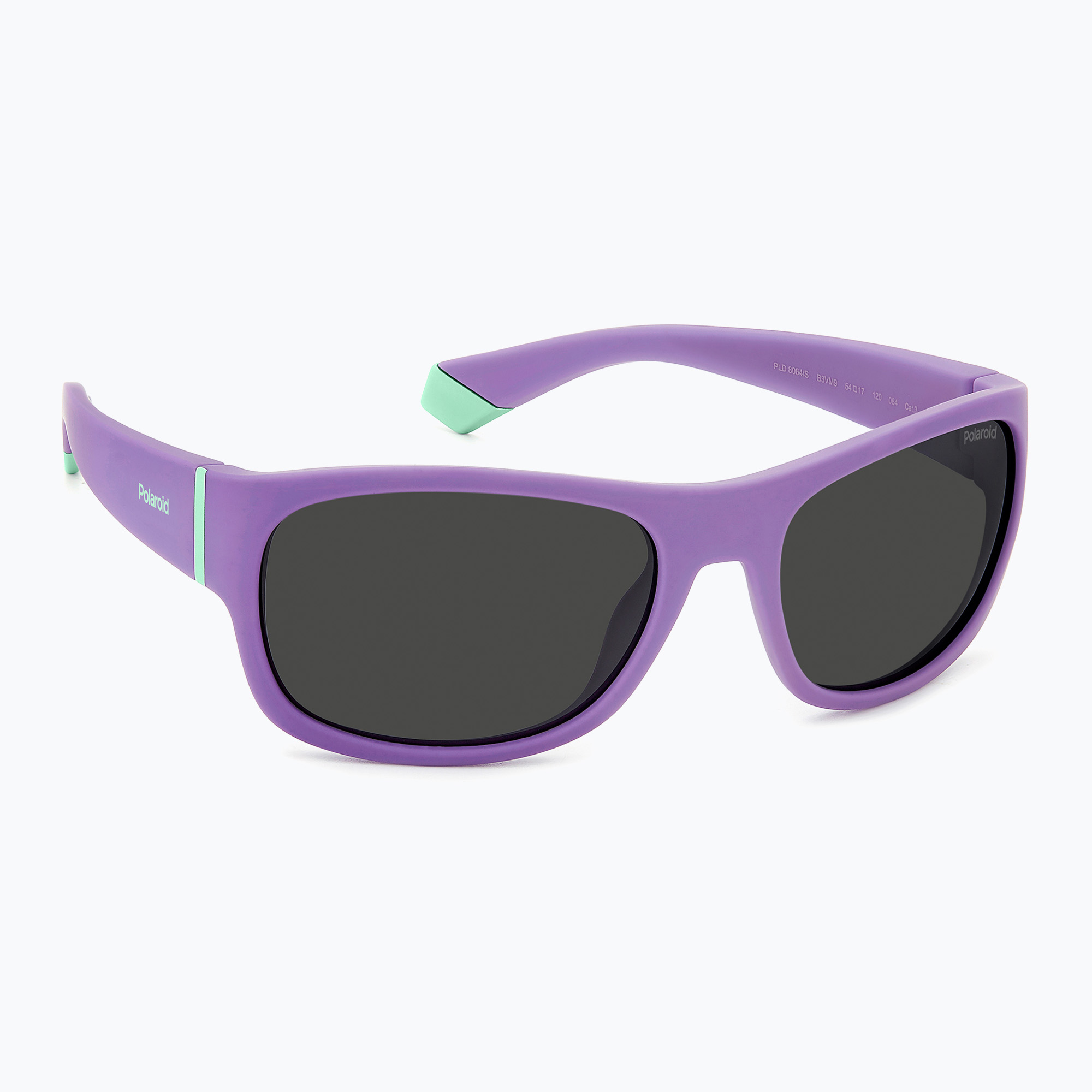 Occhiali da sole Polaroid PLD 8064/S viola/grigio polarizzati per bambini (PLD 8064/S 207818B3V54M9)