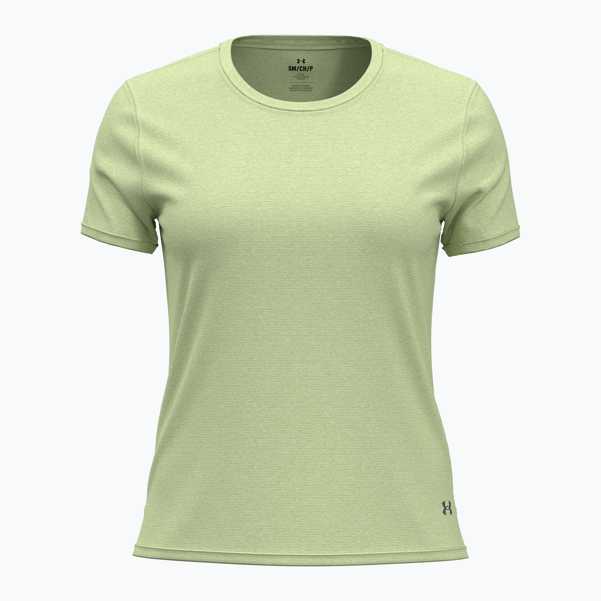 Maglietta da running Under Armour Launch retro verde/riflettente da donna (XS) (Launch 1382434-383)