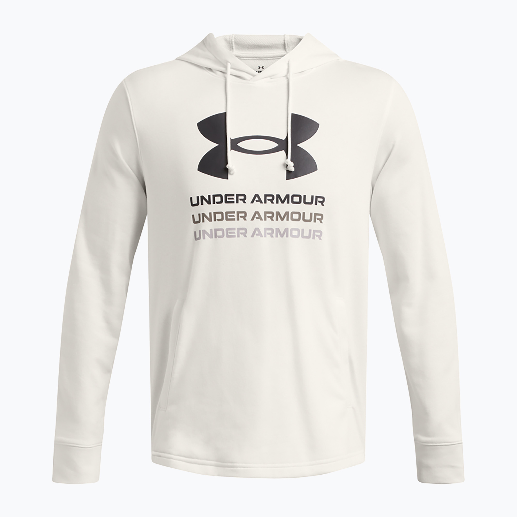 Under Armour Rival Terry Graphic Hood Uomo onyx bianco/nero (S) (Rival Terry Graphic Hood 1386047-112)