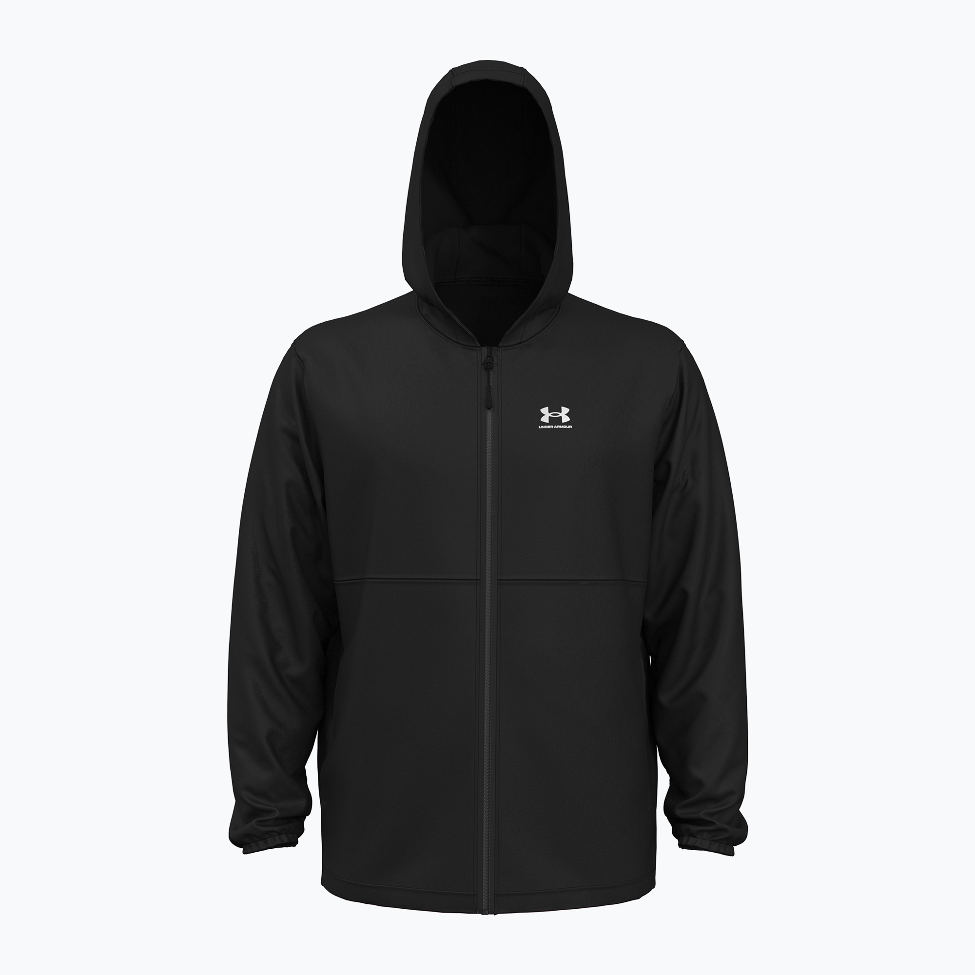 Giacca da allenamento Under Armour Vibe Woven Windbreaker bianco/nero da uomo