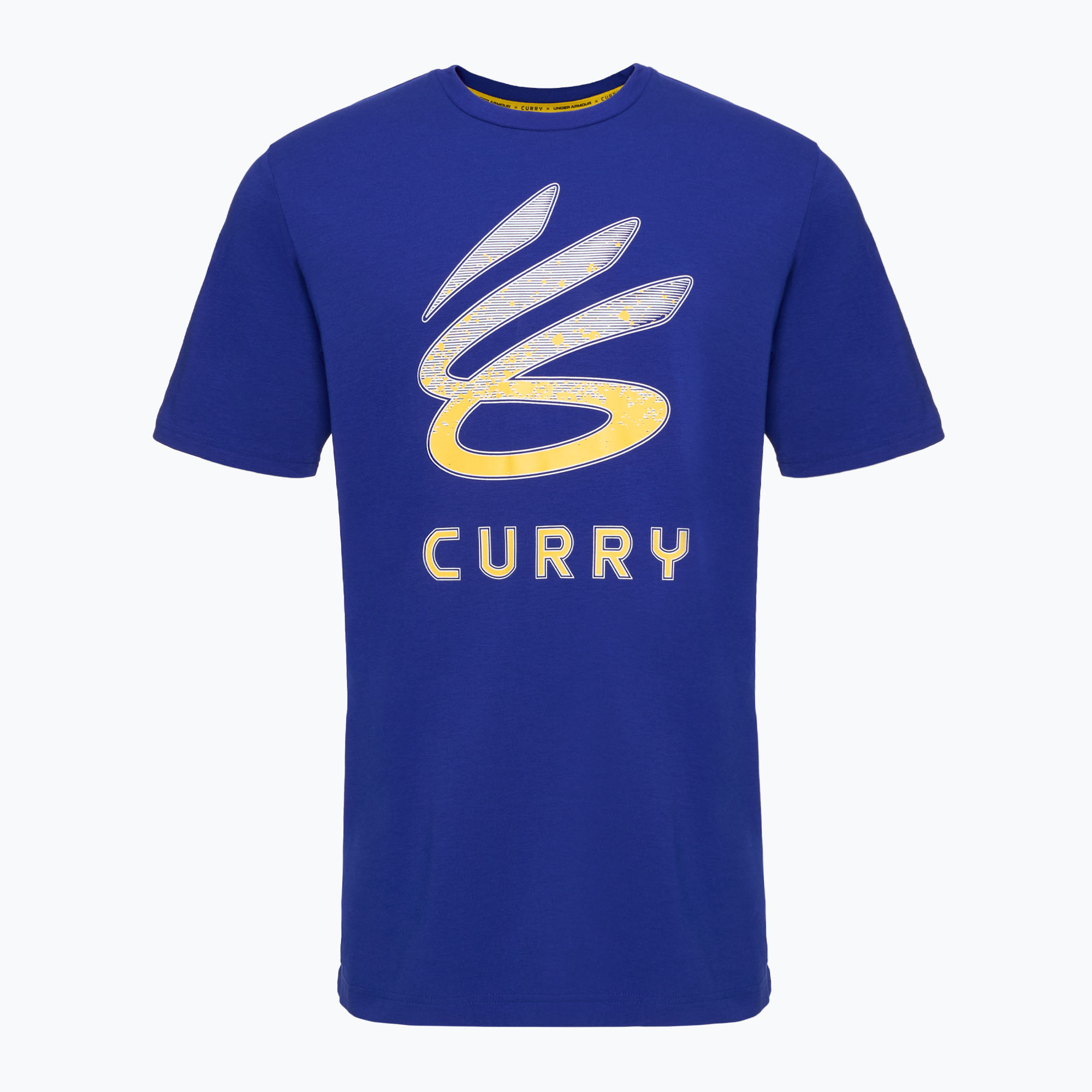 Maglietta Under Armour Curry Logo Uomo Trend royal/bianco/taxi (M) (Curry Logo Trend 1387111-400)