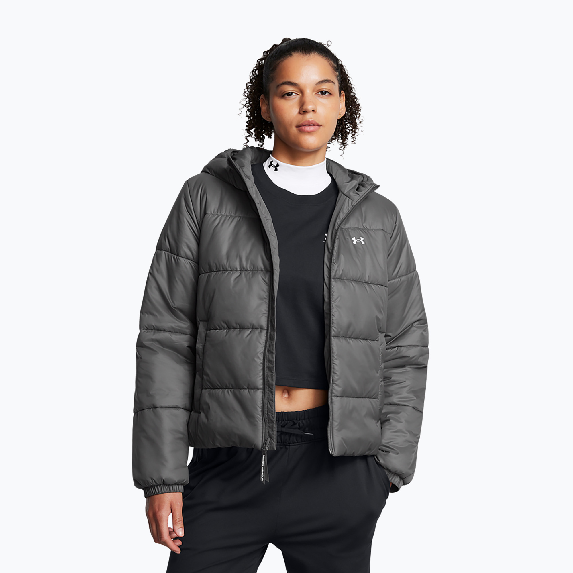 Giacca Under Armour Insulate LW da donna, colore bianco/castano (XL) (Insulate LW 1389183-025)