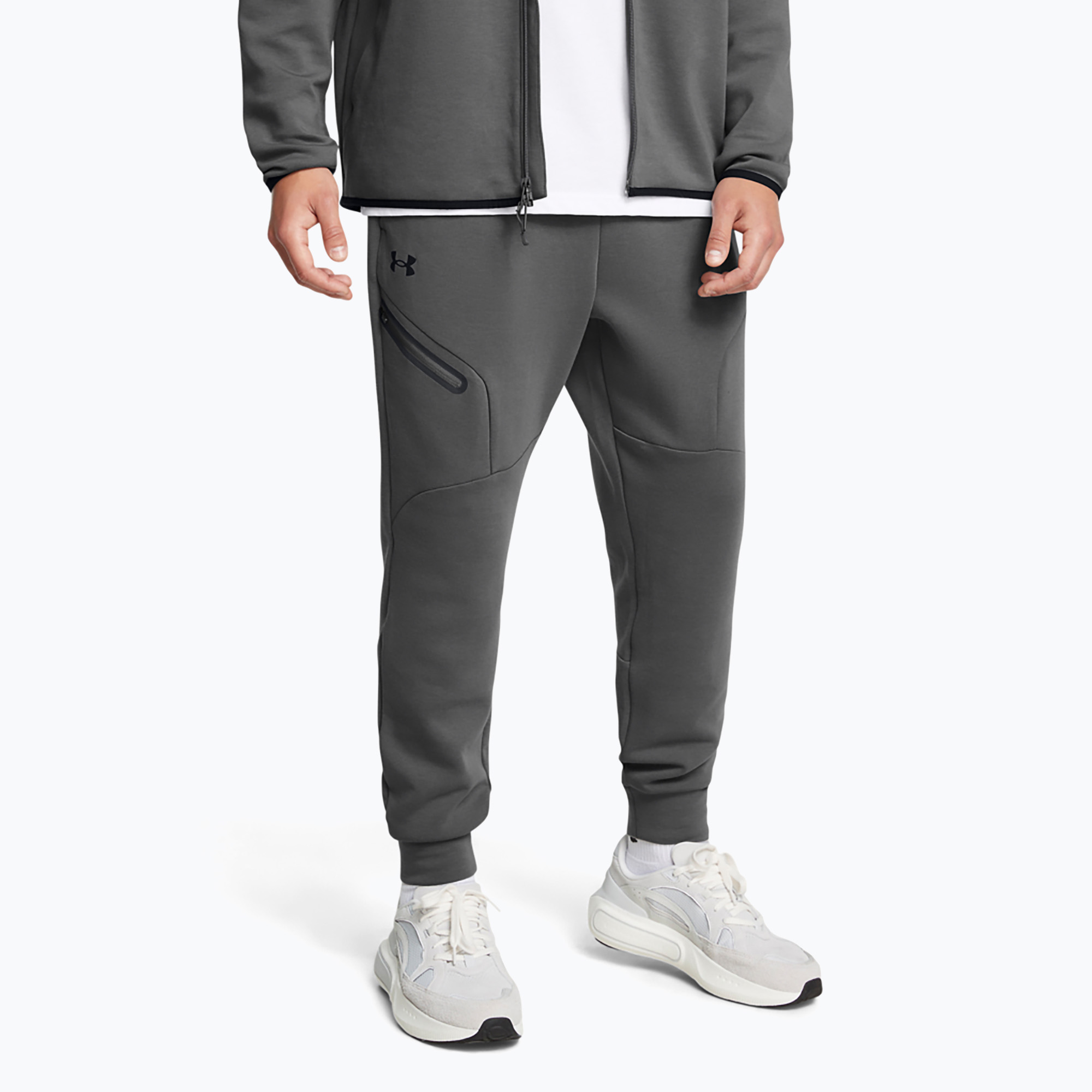 Pantaloni Under Armour Unstoppable Fleece da uomo, colore nero/marrone (XL) (Unstoppable Fleece 1389353-025)
