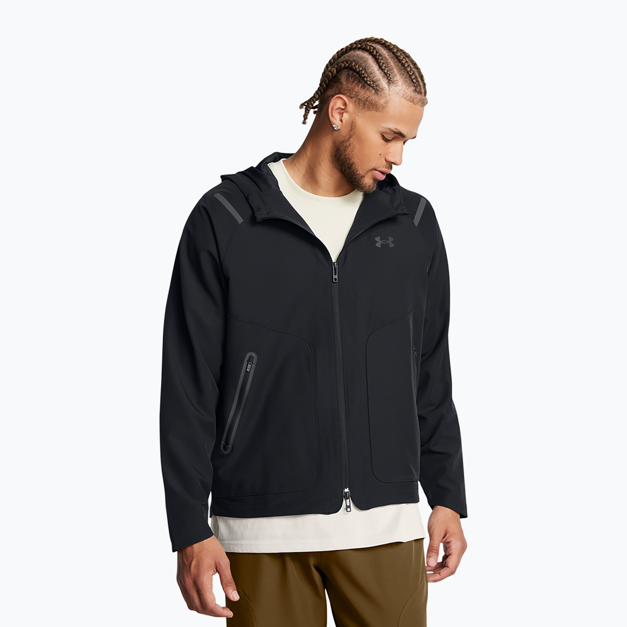 Giacca da allenamento Under Armour Unstoppable LC nero/nero da uomo (S) (Unstoppable LC 1389354-001)
