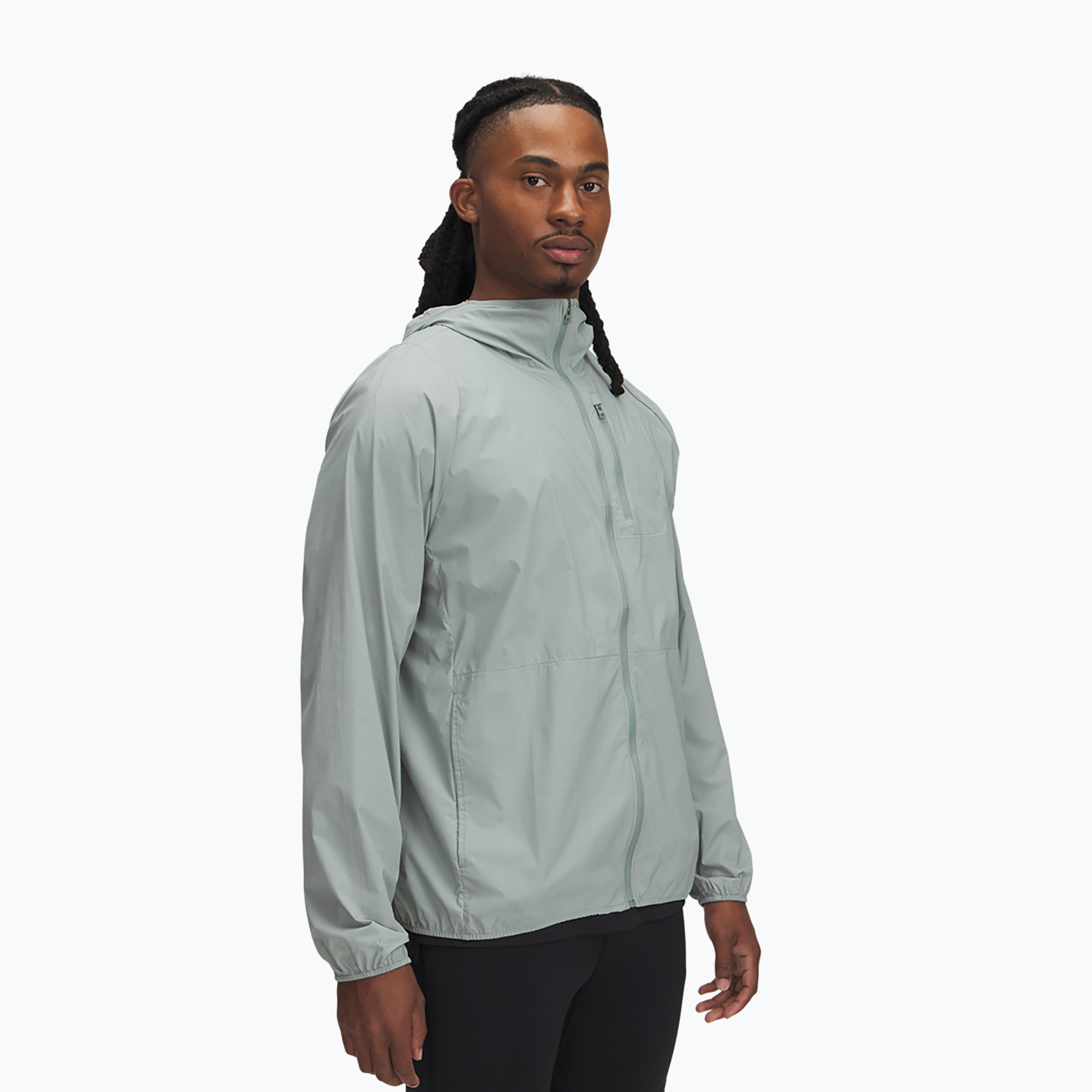 Giacca da corsa Under Armour Launch Lightweight verde silice/verde idro da uomo (L) (Launch Lightweight 1381879-348)
