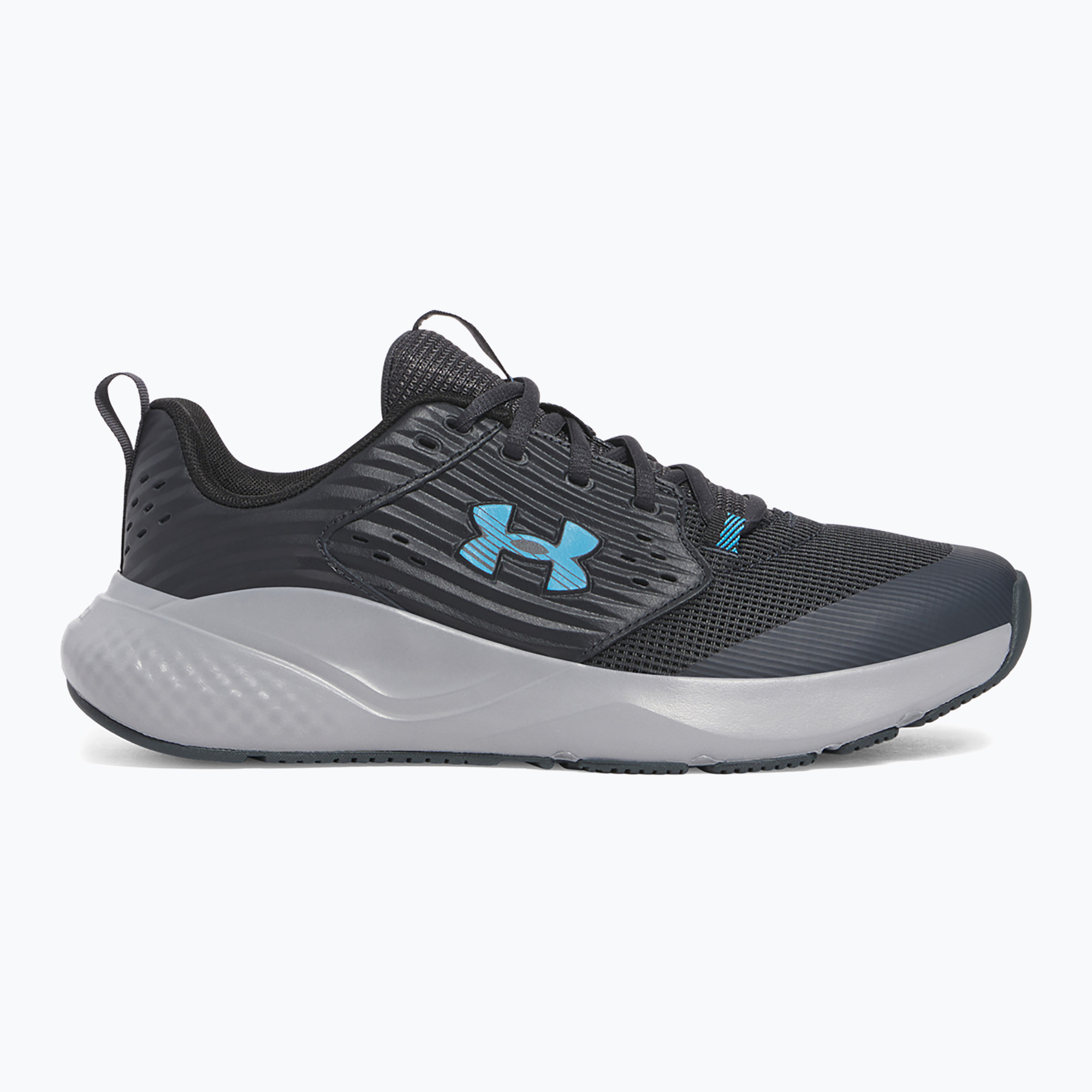 Under Armour Commit 4 scarpe da ginnastica da uomo antracite/acciaio/blu scuro (44.5 EU) (Commit 4 3026017-017)