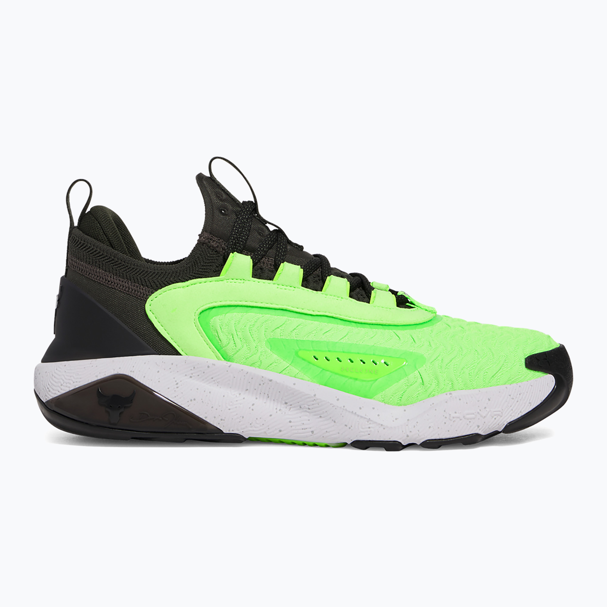 Under Armour Project Rock 7 scarpe da allenamento da uomo verde barocco/iper verde/nero (42.5 EU) (Project Rock 7 3027600-310)