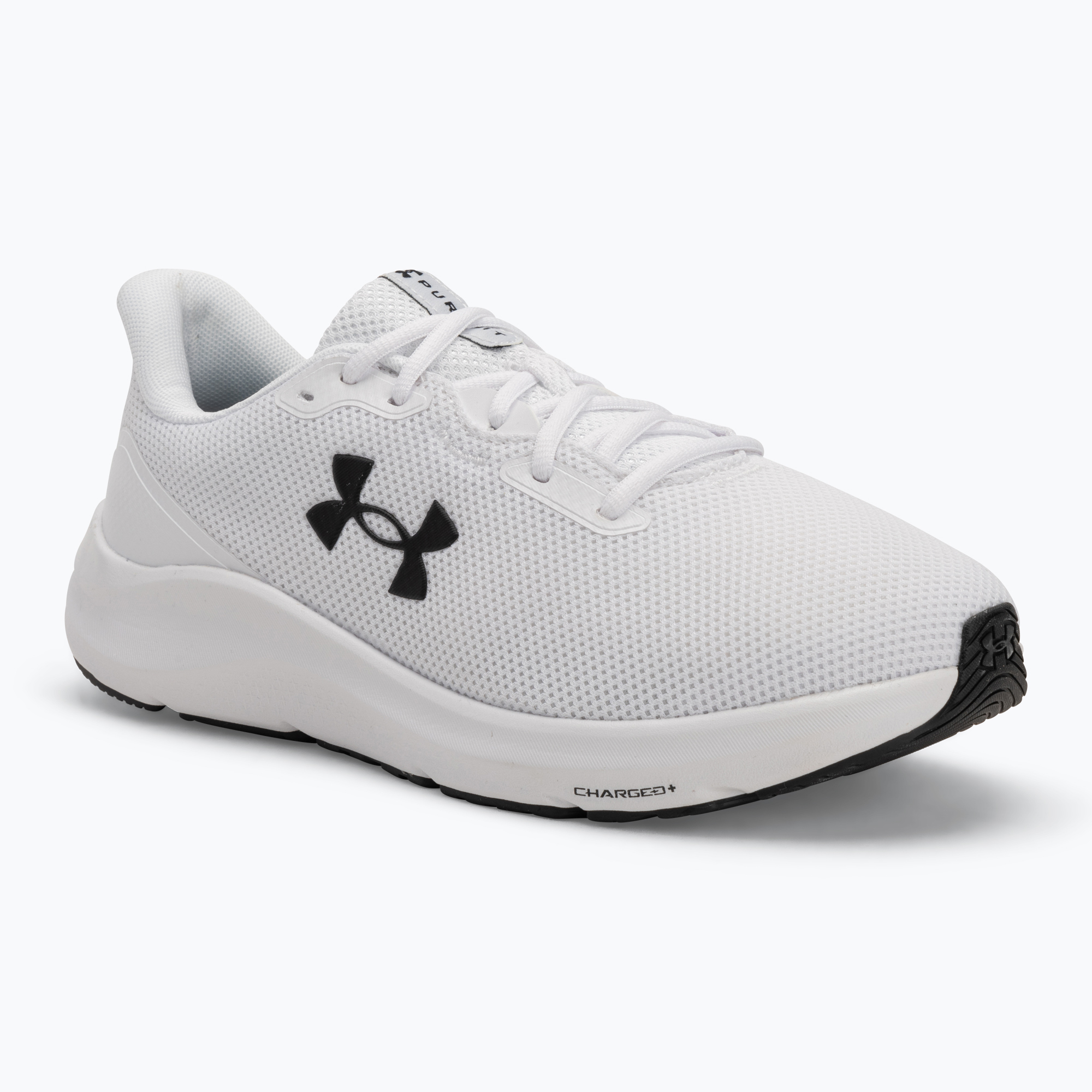 Under Armour Charged Pursuit 4 bianco/bianco/nero scarpe da corsa da uomo (42 EU) (Charged Pursuit 4 3028254-100)