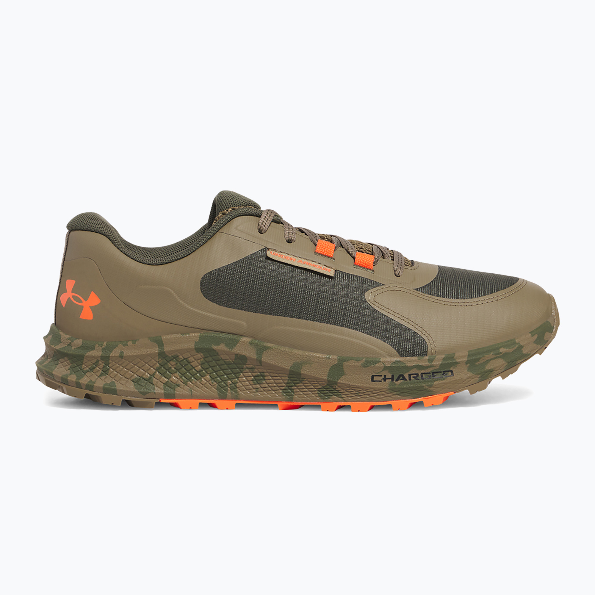 Under Armour Charged Bandit Trail 3, scarpe da corsa da uomo, verde/bayou/rosso (45 EU) (Charged Bandit Trail 3 3028371-390)
