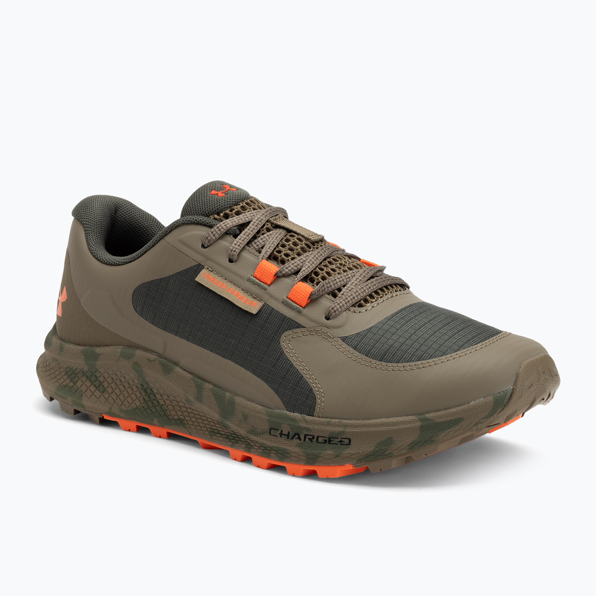 Under Armour Charged Bandit Trail 3, scarpe da corsa da uomo, verde/bayou/rosso (45 EU) (Charged Bandit Trail 3 3028371-390)