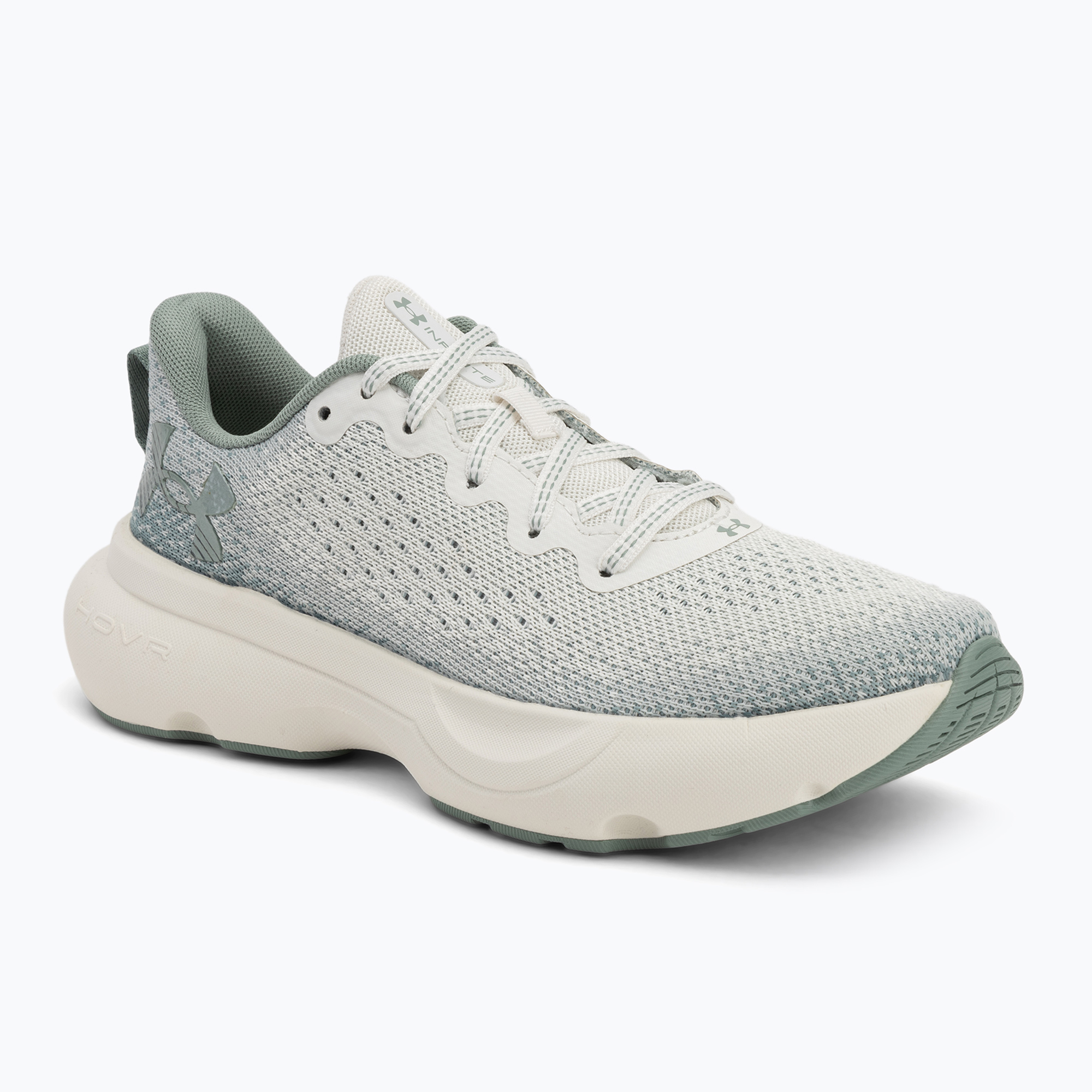 Scarpe da corsa Under Armour Infinite quarzo bianco/verde silice/metallo silice da donna (37.5 EU) (Infinite 3027524-114)