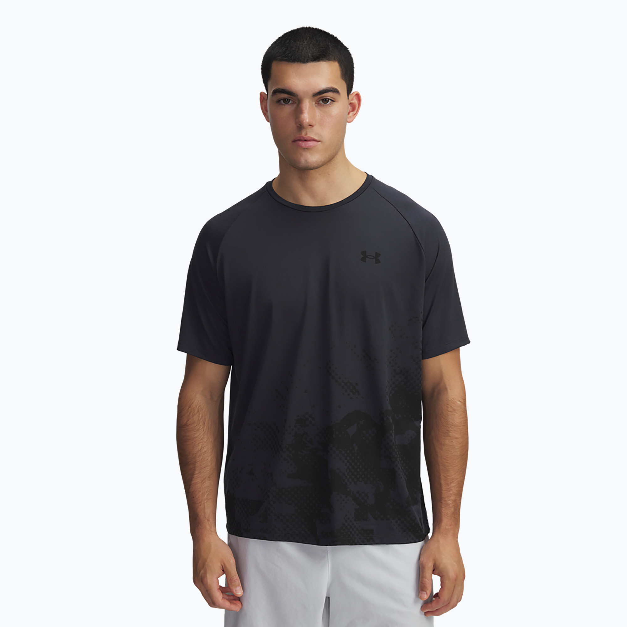 Maglietta da allenamento Under Armour Tech Fade da uomo antracite/nero/nero (XXL) (TECH FADE SS 1390209-016)