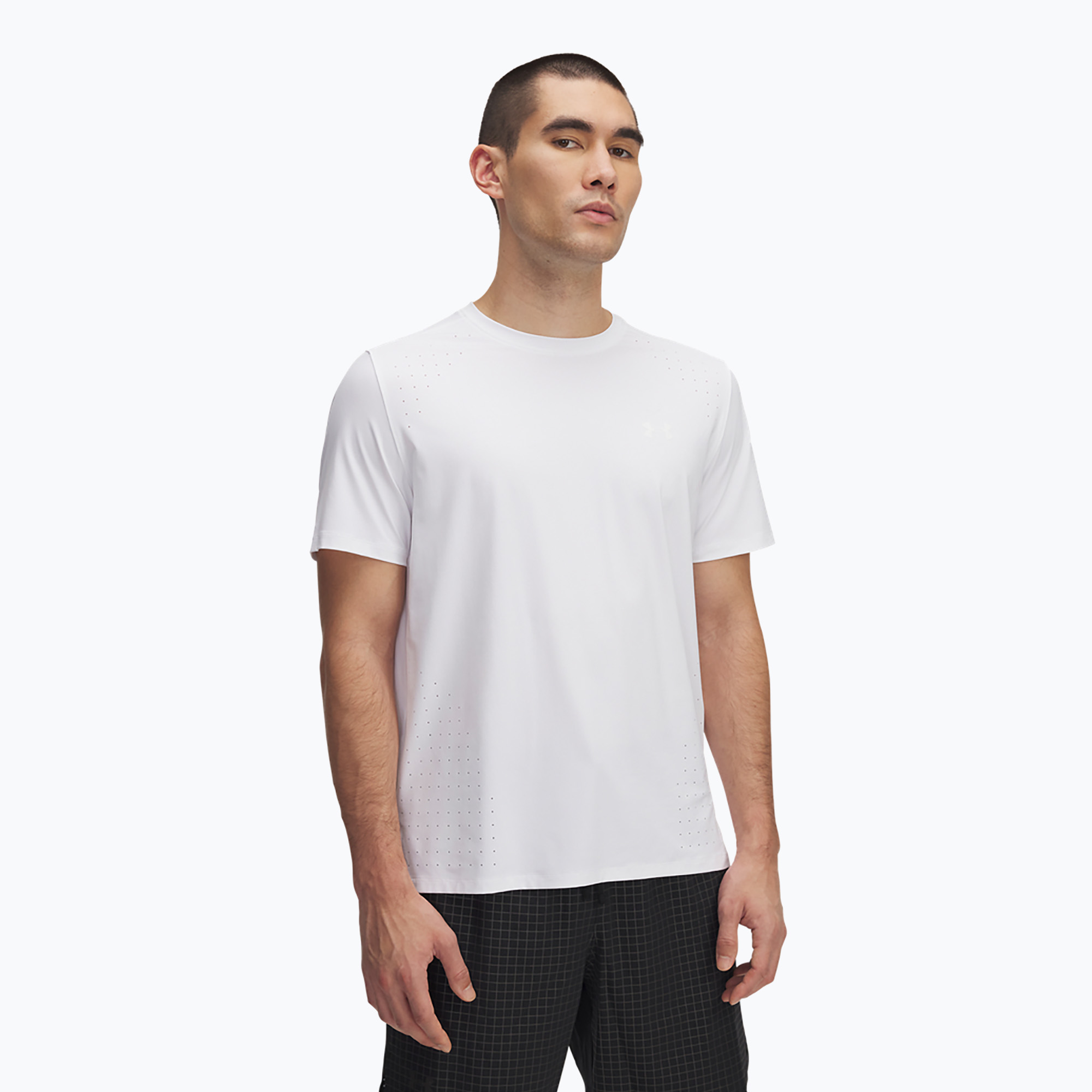 Maglietta da corsa Under Armour Launch Elite bianca/riflettente da uomo (XL) (Launch Elite 1389802-100)