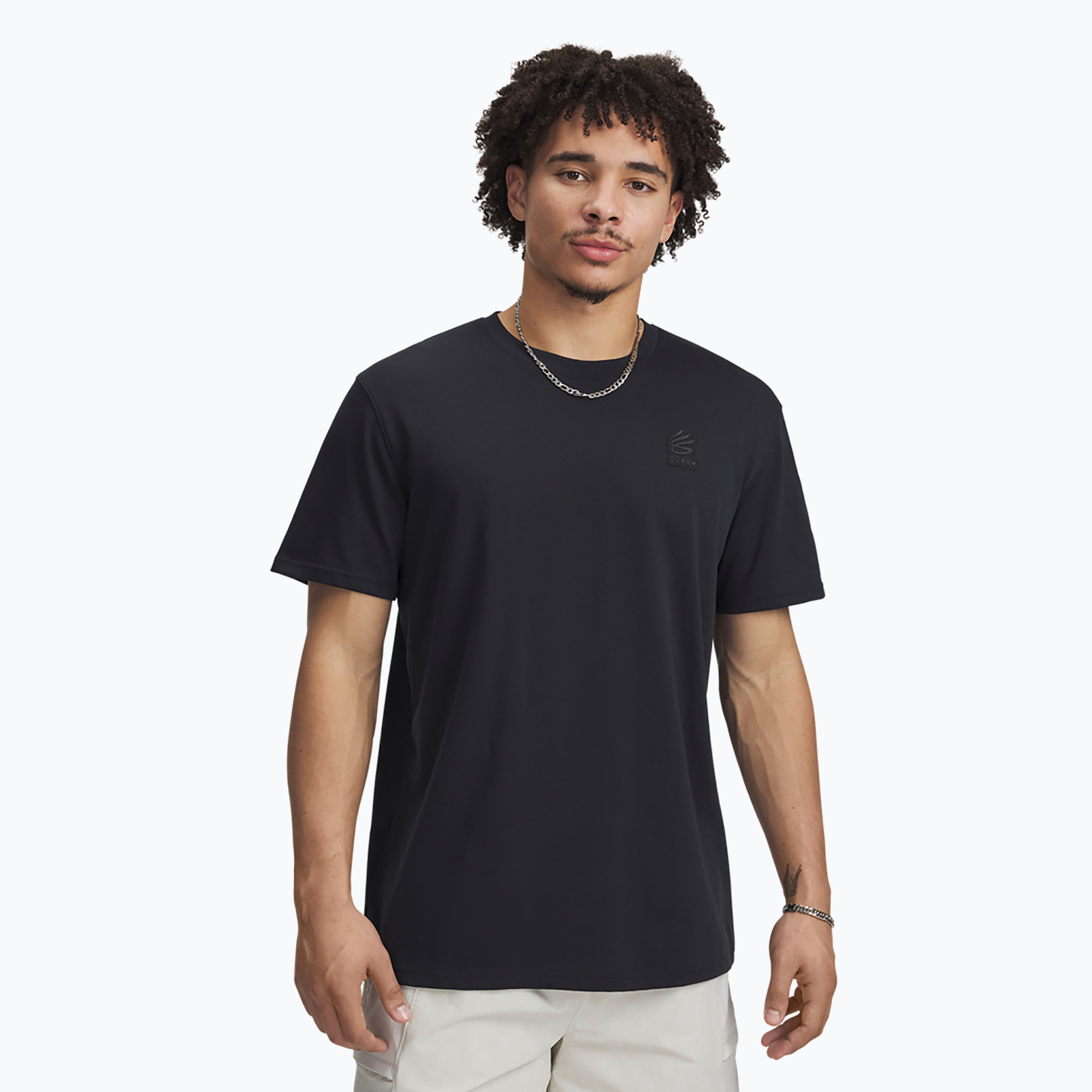 Under Armour Curry Heavyweight Trend Basketball Tee Uomo nero/nero (XL) (Curry Heavyweight Trend Tee 1390402-001)