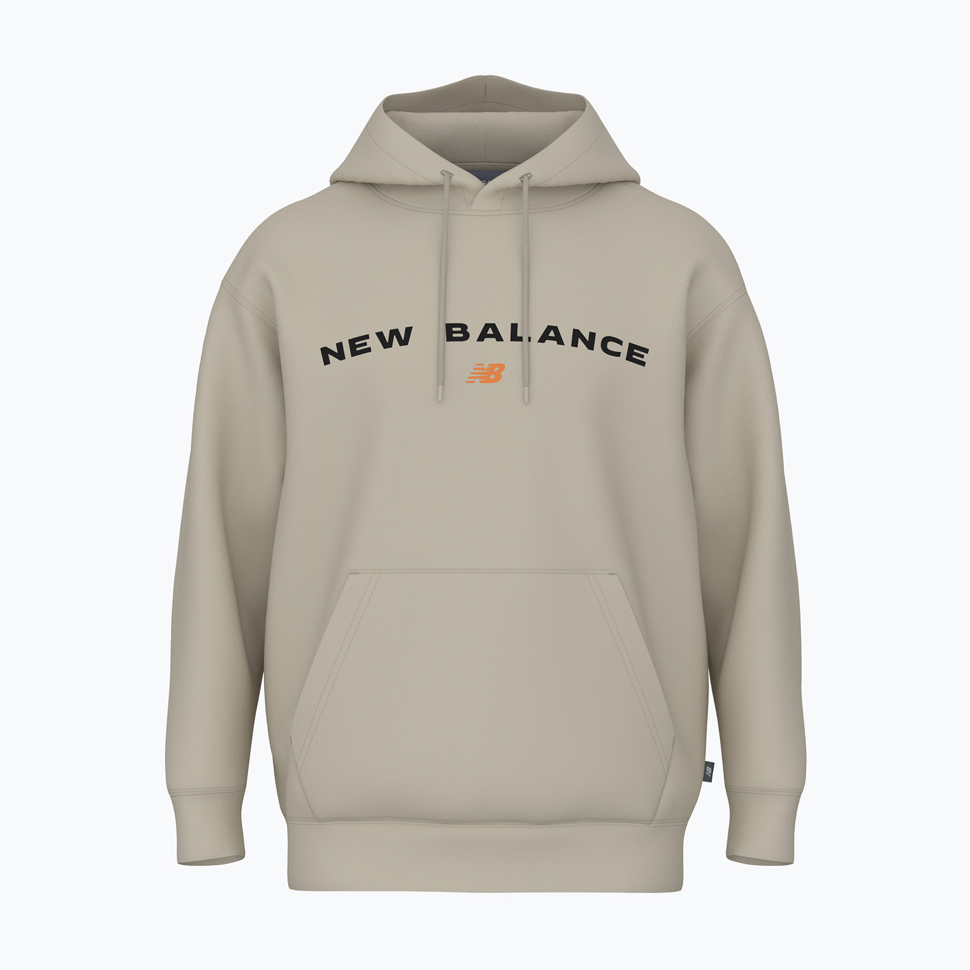 Felpa New Balance Reimagine Fleece Hraphic Hoody uomo timberwolff (S) (Reimagine Fleece Hraphic Hoody MT51516TWF)