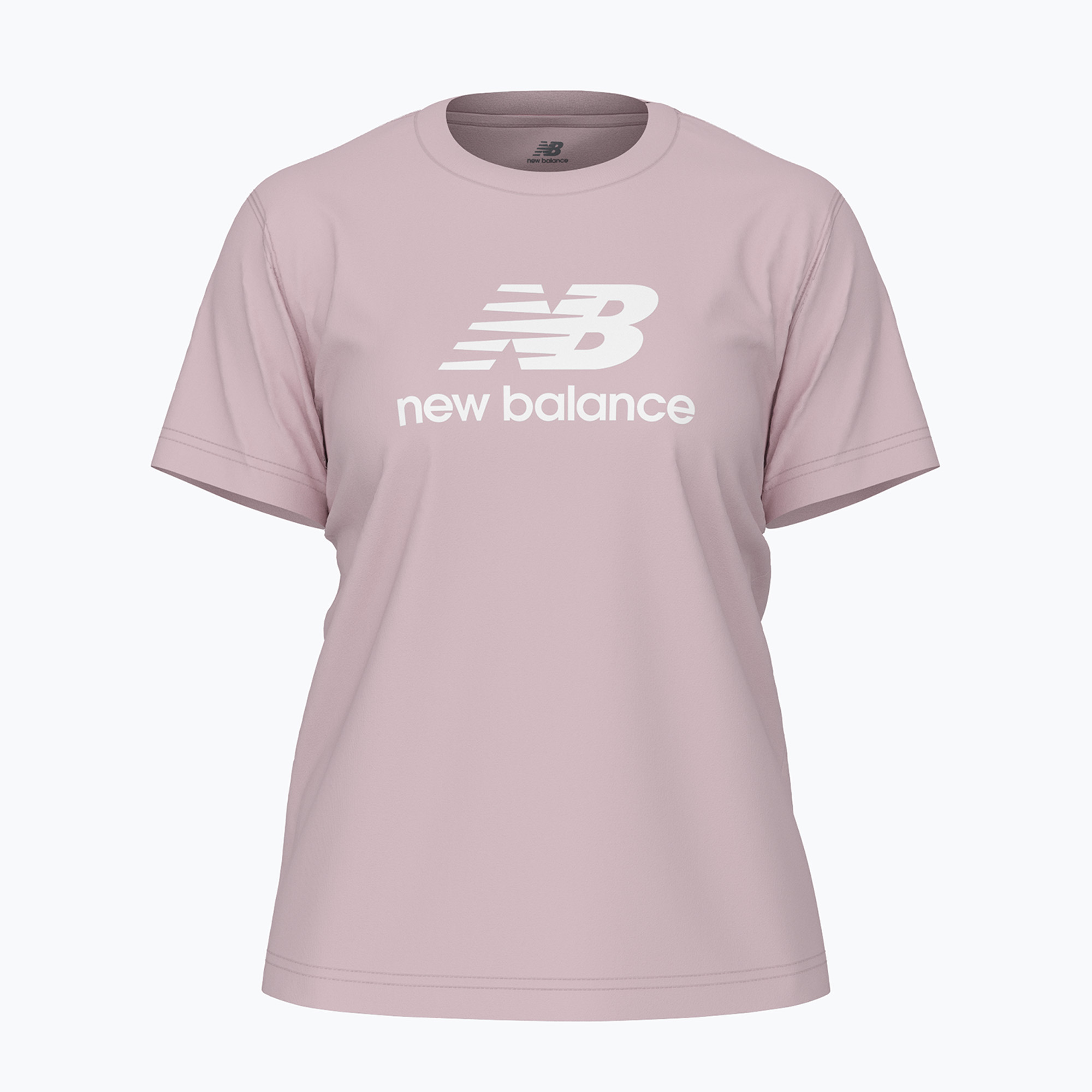 Maglietta New Balance Jersey Stacked Logo Donna rosesugar (XS) (Jersey Stacked Logo T-Shirt WT41502RSG)
