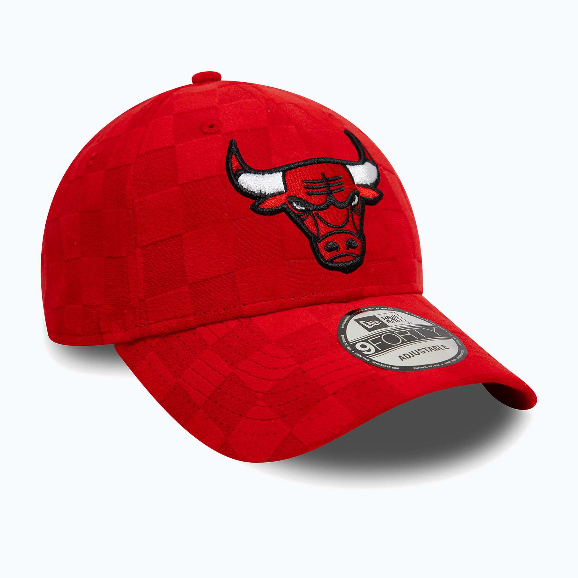 Cappello da baseball New Era Tonal Check 9Forty Chicago Bulls rosso
