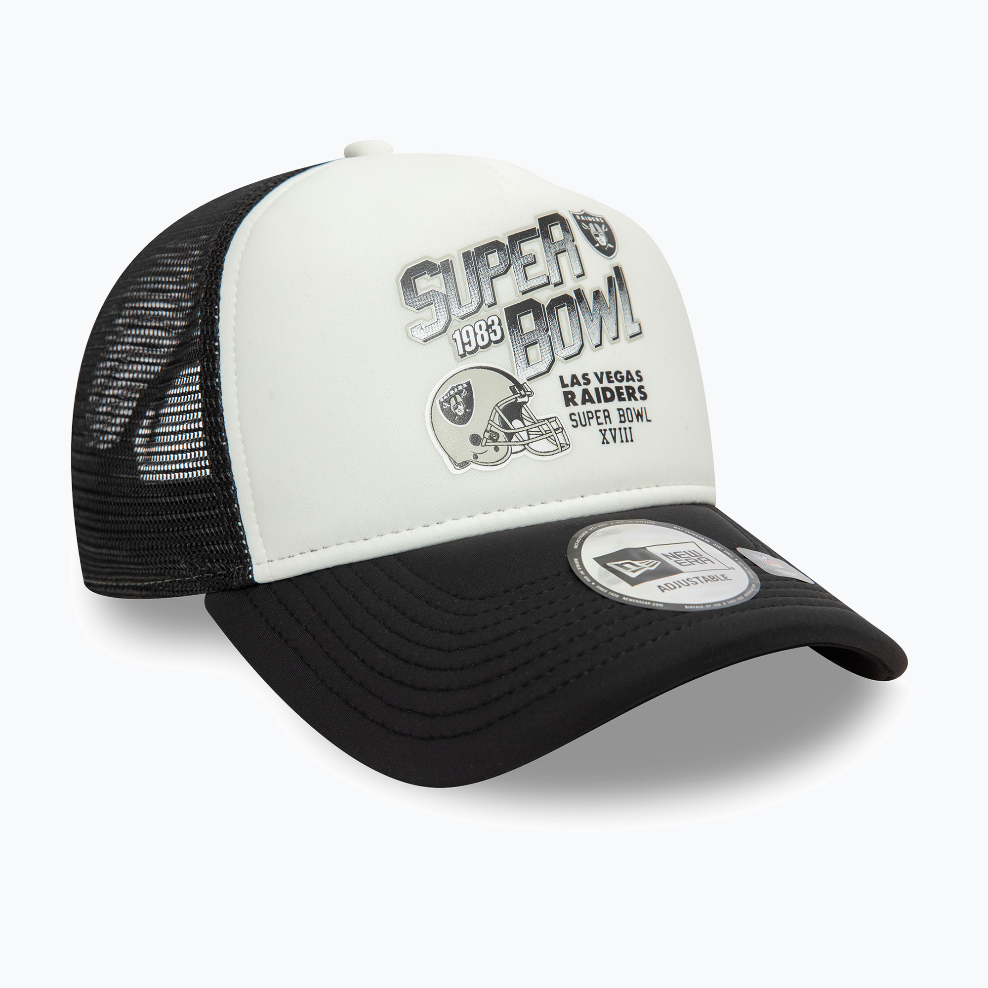 Cappello da baseball New Era Superbowl Trucker Las Vegas Raiders nero