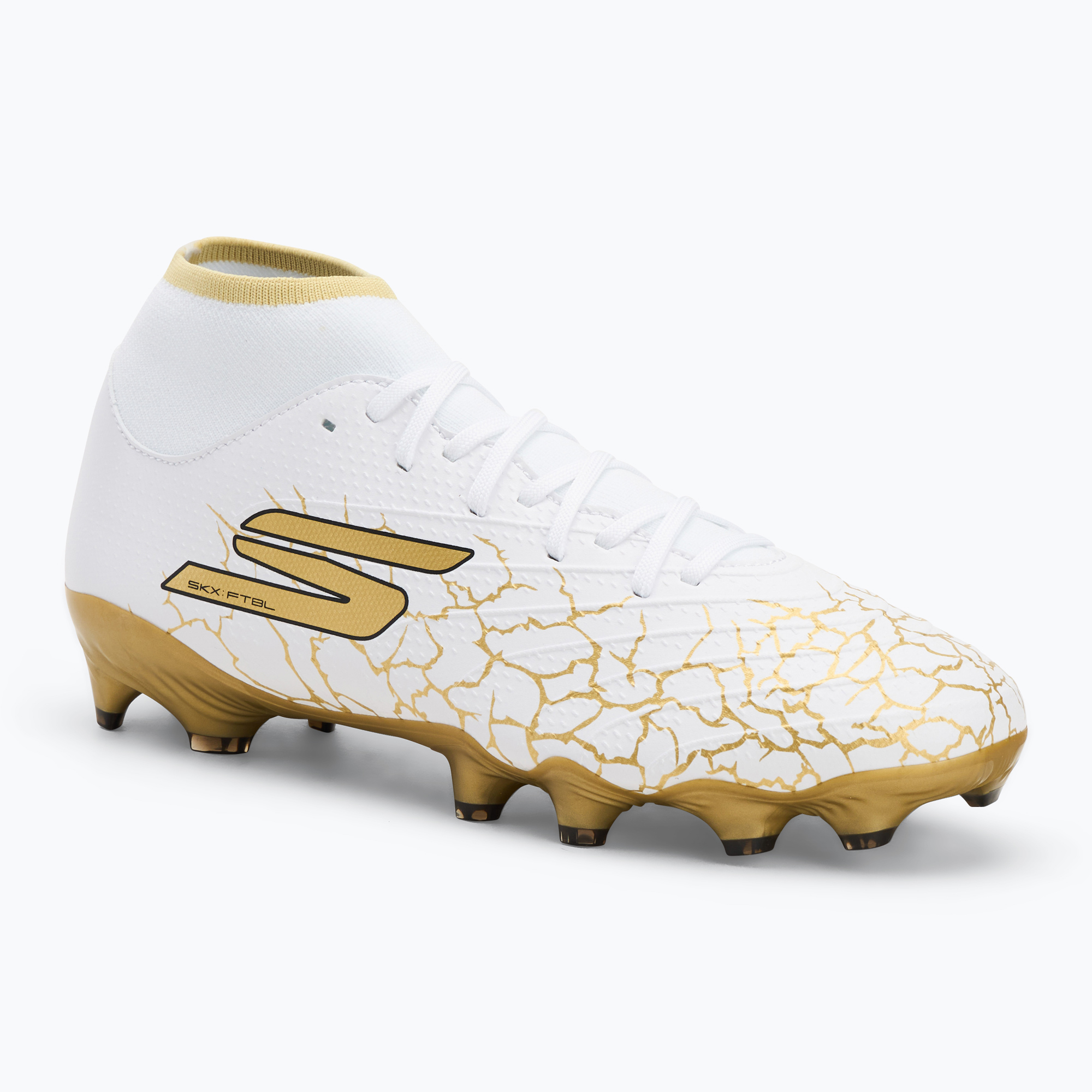 SKECHERS Razor 1.5 Academy FG scarpe da calcio uomo bianco/oro (43 EU) (Razor 1.5 Academy FG 252019WBGD)