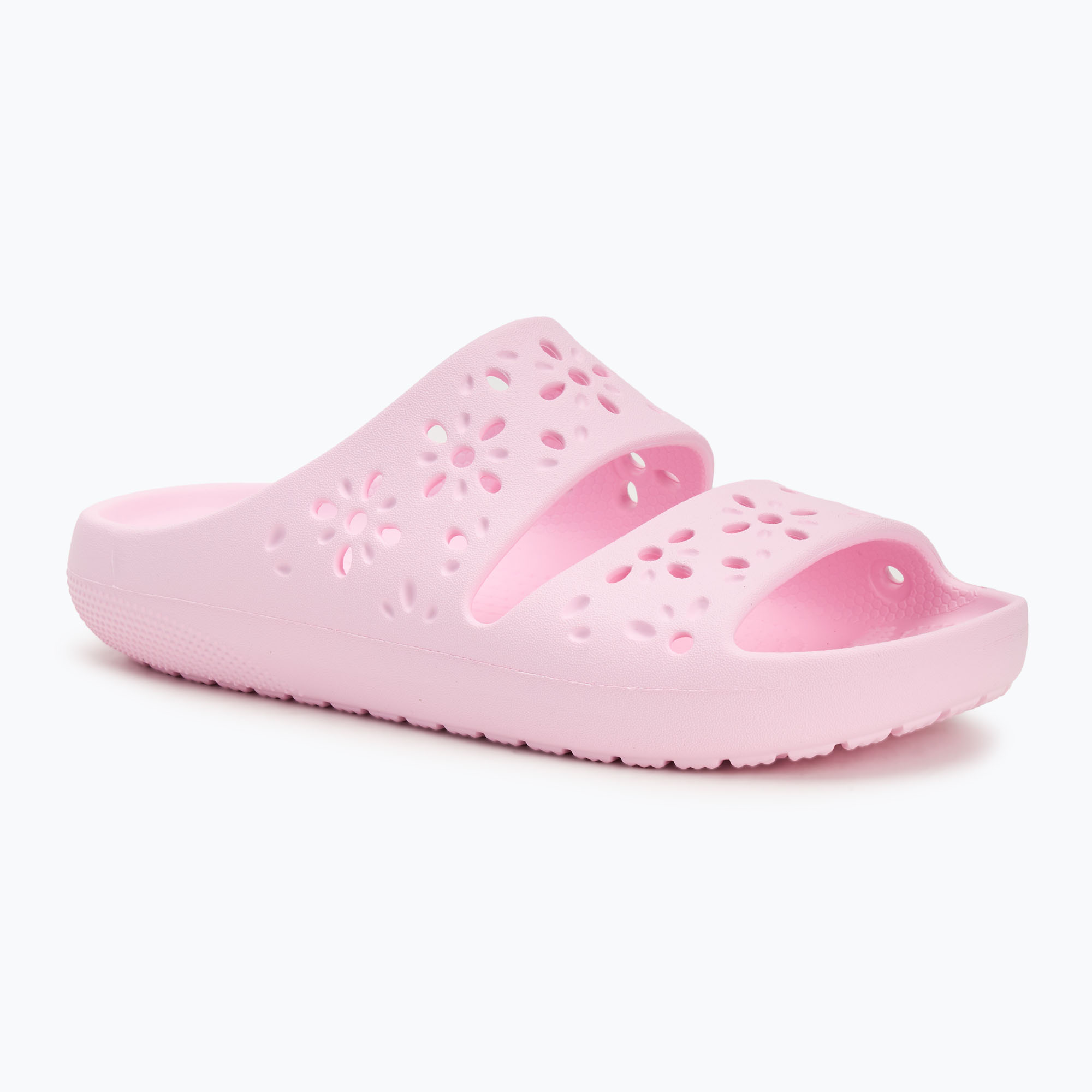 Crocs Classic Floral Cutout Sandal rosa latte (36-37 EU) (Classic Floral Cutout Sandal 210966-6ZW)