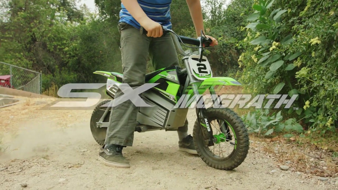 Scooter elettrico per bambini Razor Sx350 Dirt verde