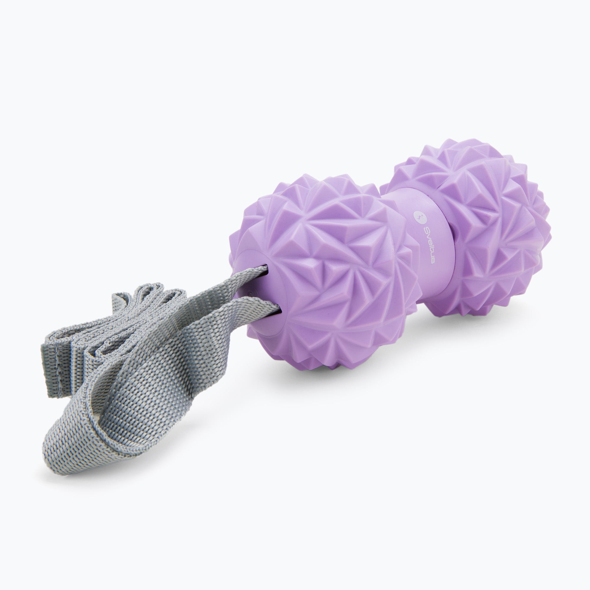 Palla per massaggio con maniglie Sveltus Massage Duo viola 0475 (7 cm) (Massage Duo 0475)