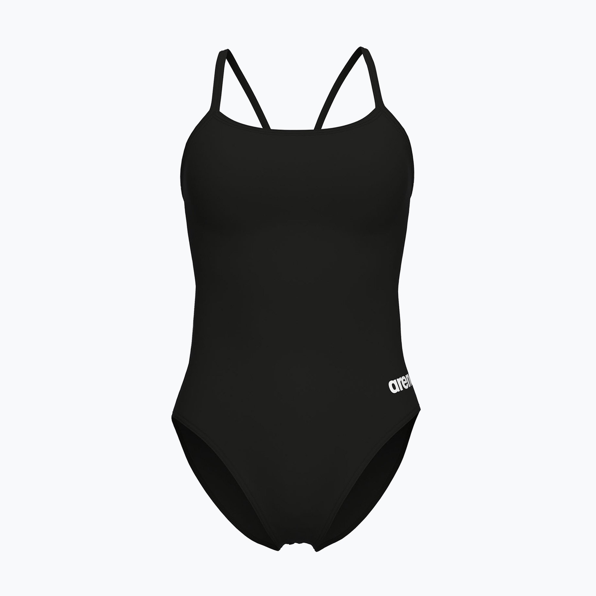 Costume da bagno intero donna arena Lace Back Solid nero/bianco (34 FR) (Lace Back Solid 004651/501)