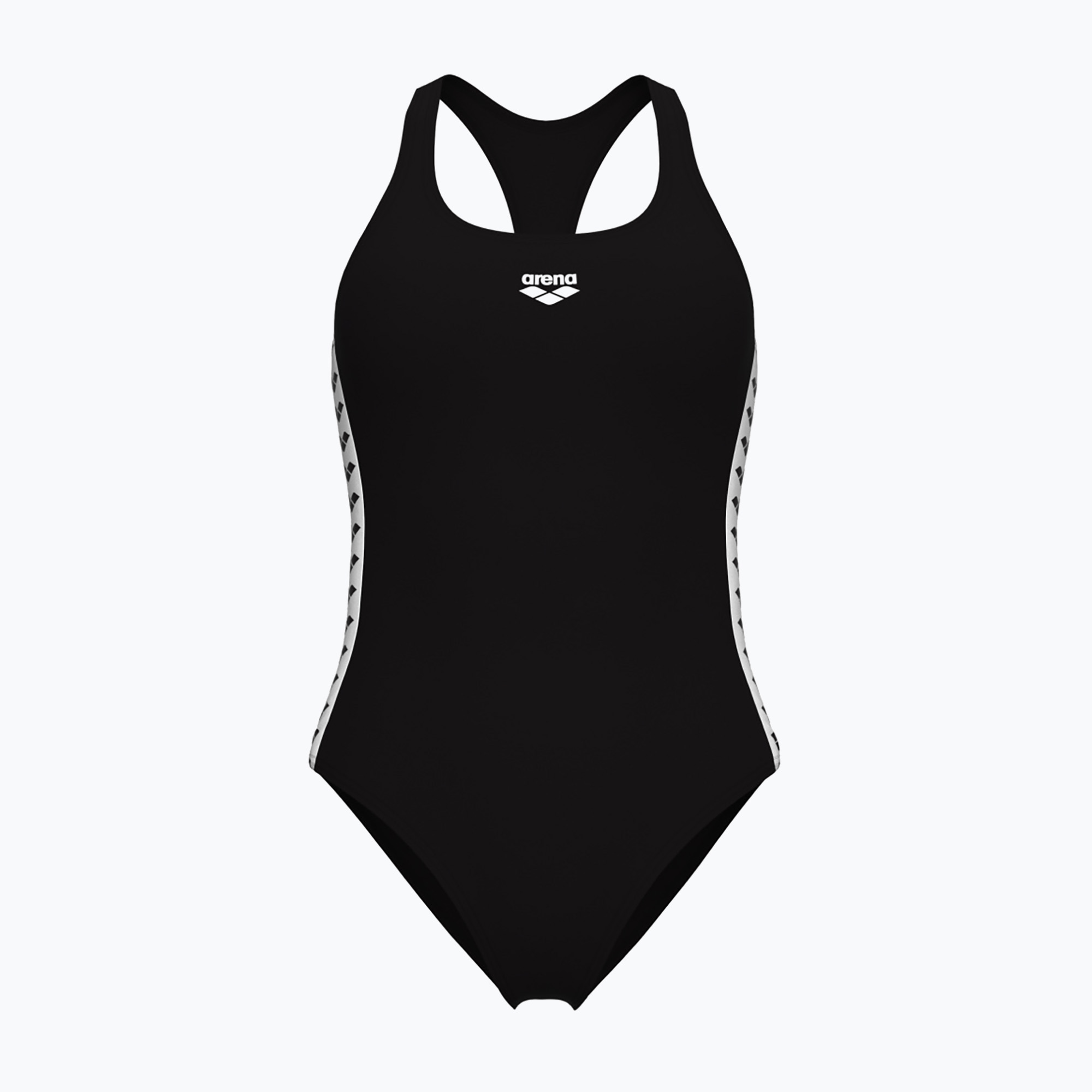 Costume da bagno intero donna arena Icons Racer Back Solid nero / bianco (42 FR) (Icons Racer Back Solid 005041/510)