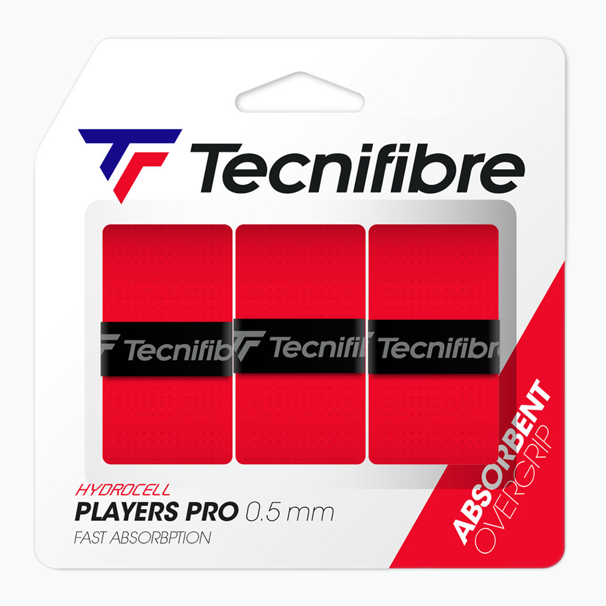Fasce per racchette da tennis Tecnifibre Pro Players 3 pezzi rosso. (Pro Players 52ATPPLARD)