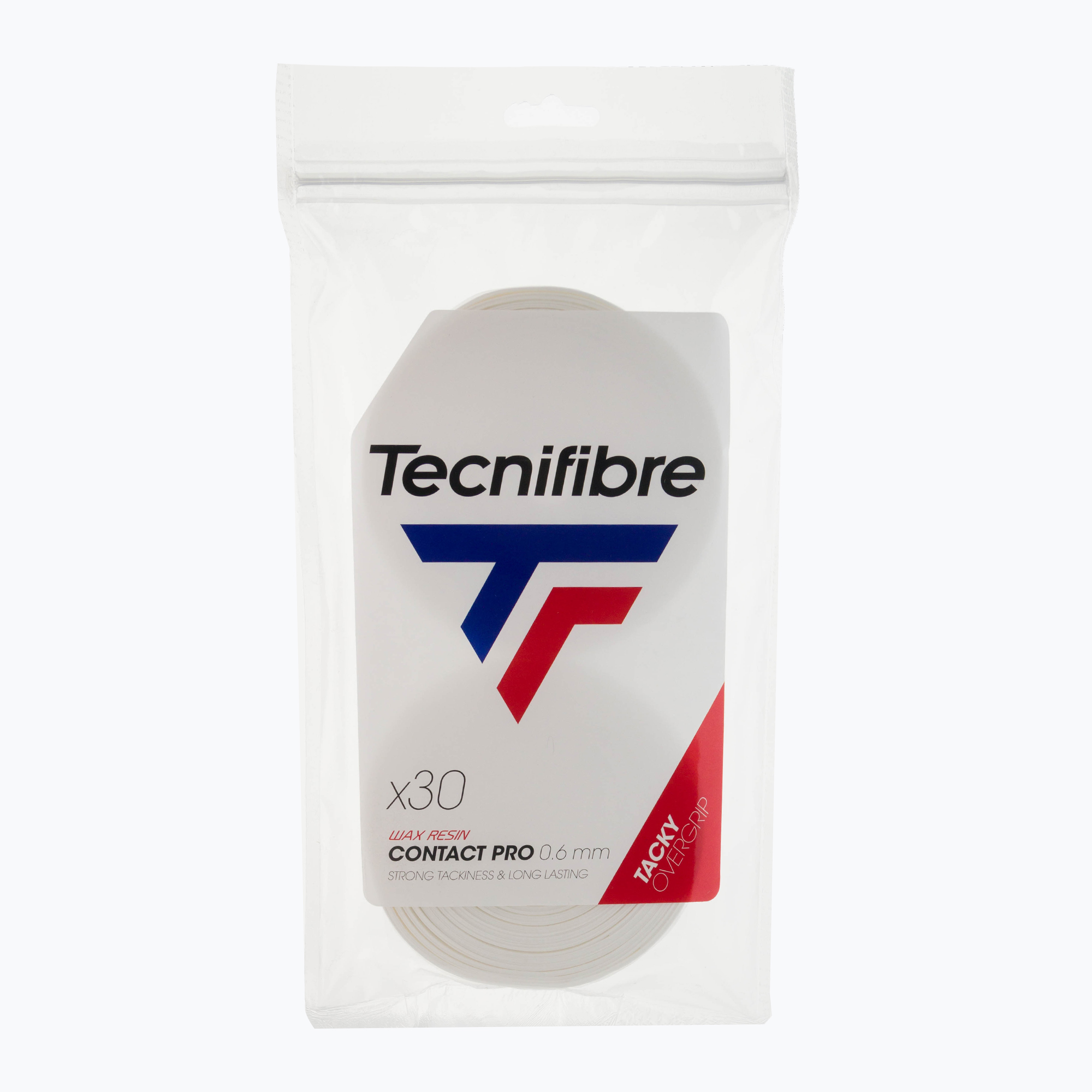 Fasce per racchette da tennis Tecnifibre Contact Pro 30 pz. bianco (Contact Pro 52ATPCON30)