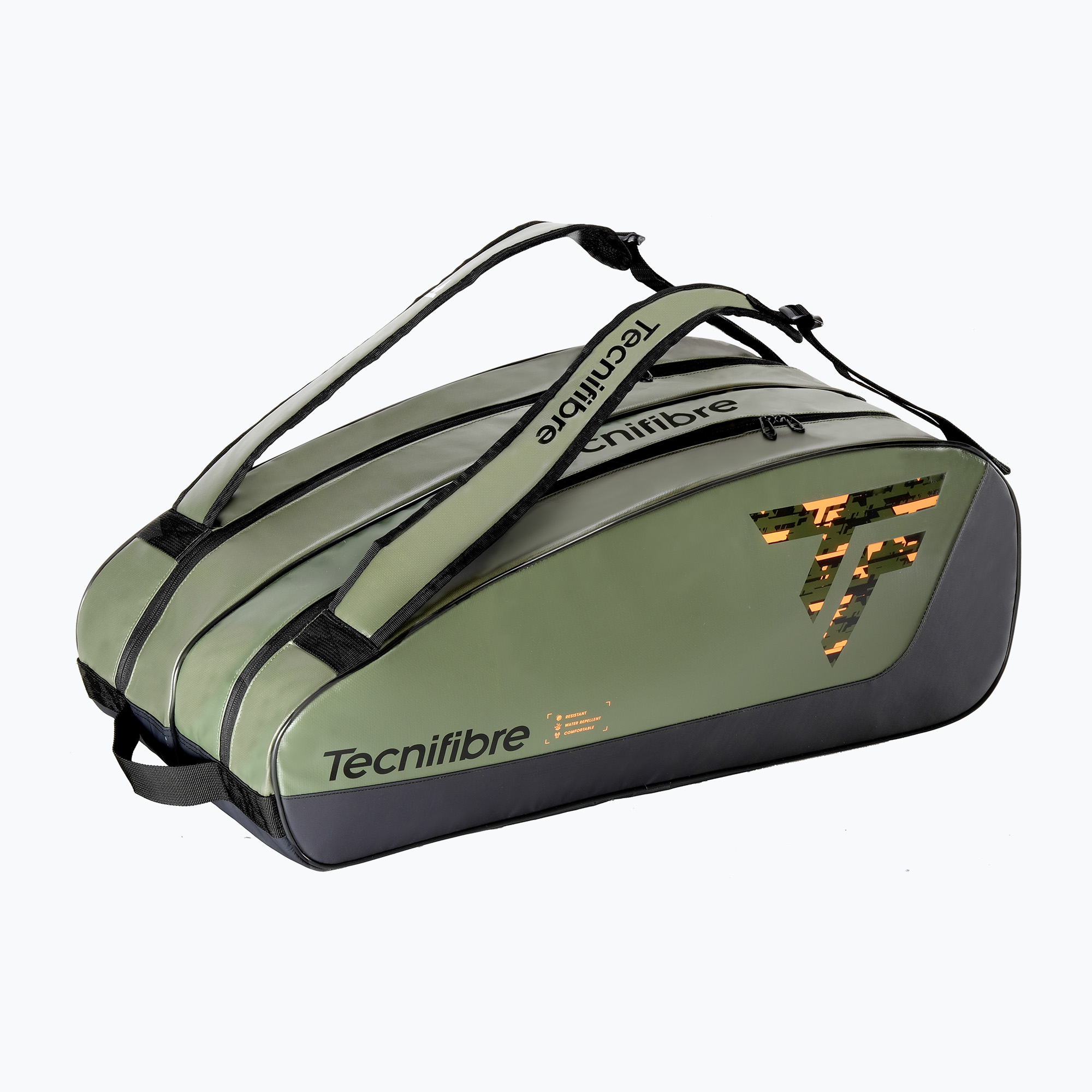 Borsa da tennis Tecnifibre Tour Endurance 12R color kaki (75 x 28 x 34.5 cm) (Tour Endurance 12R 40TOUKHA12)