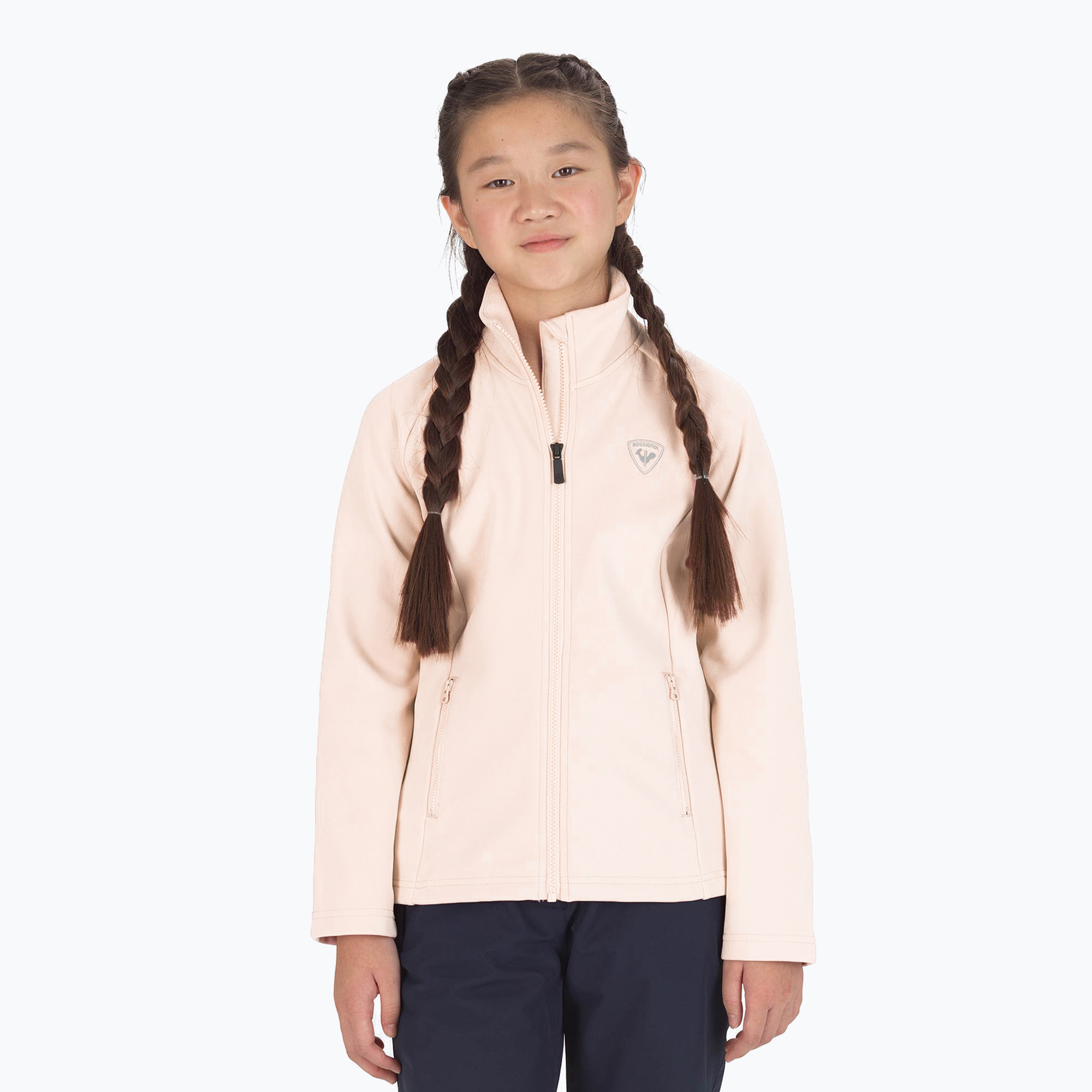 Felpa da bambino Rossignol Fz Clim rosa (14) (Fz Clim RLIYL02)