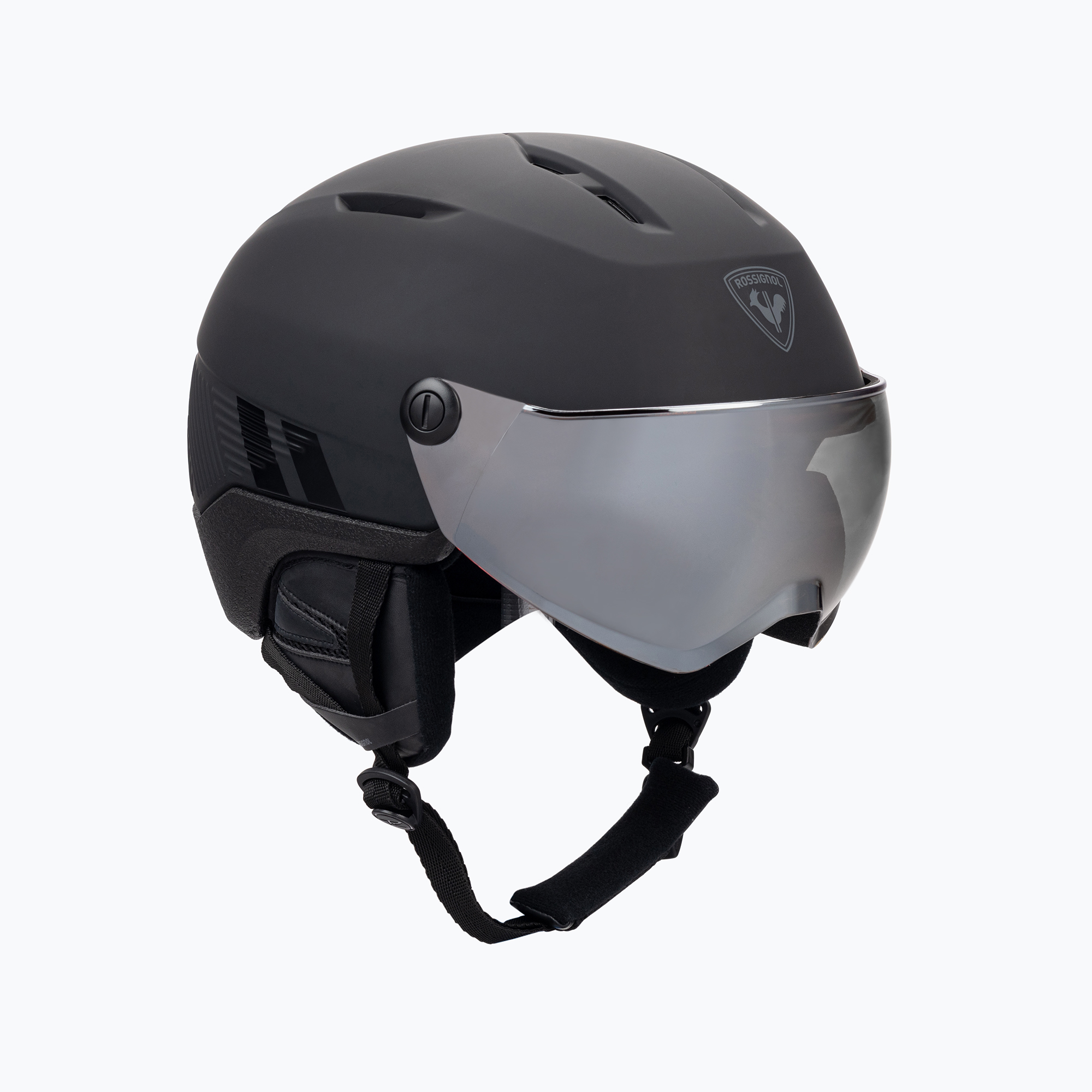 Casco da sci Rossignol Fit Visor Impacts nero/arancio/argento (55-59 cm (M-L)) (FIT VISOR RKKH202)