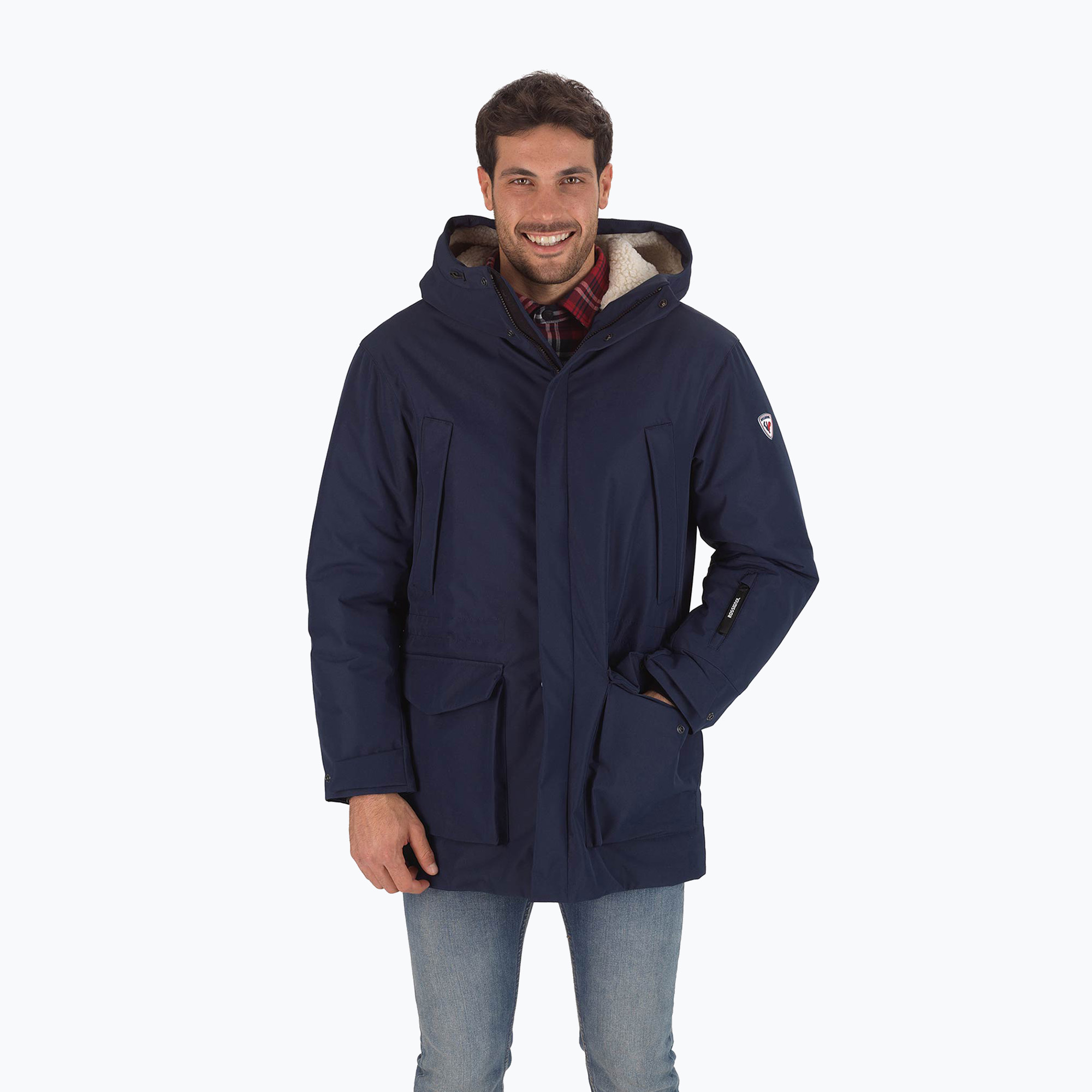 Giacca invernale Rossignol Parka da uomo, blu scuro (L) (Parka RLLMJ26)