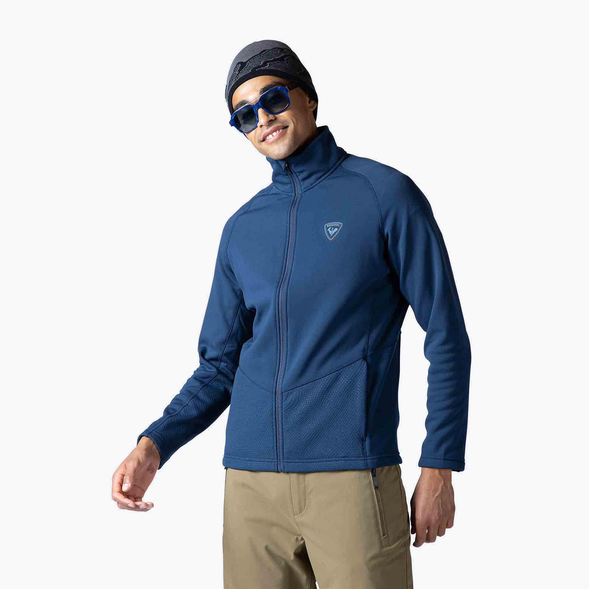 Felpa Rossignol Classique Clim da uomo, blu scuro (2XL) (Classique Clim RLMML04)