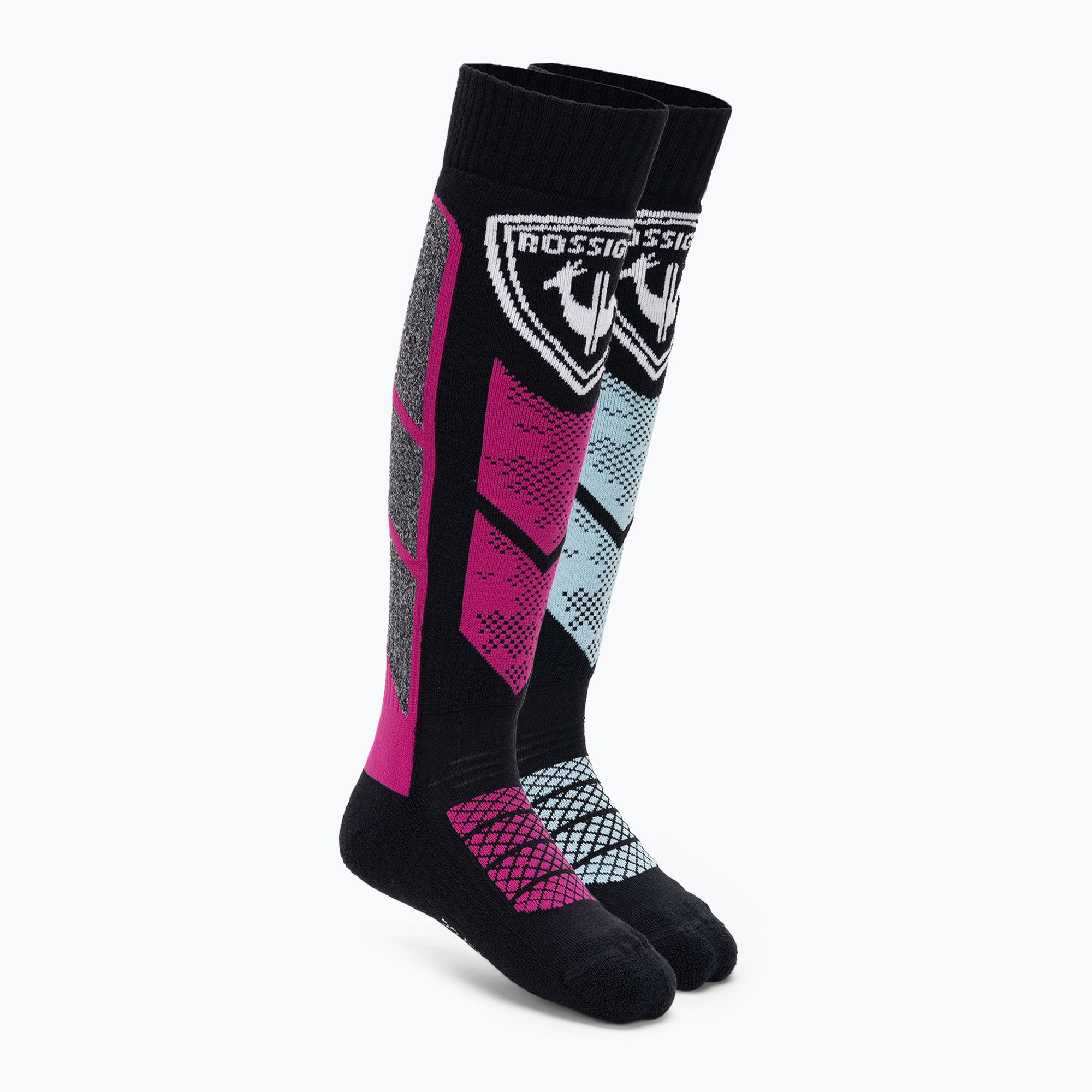 Rossignol L3 Jr Thermotech calzini da sci per bambini 2 paia rosa orchidea (XS) (L3 Jr Thermotech 2P RLMYX02)