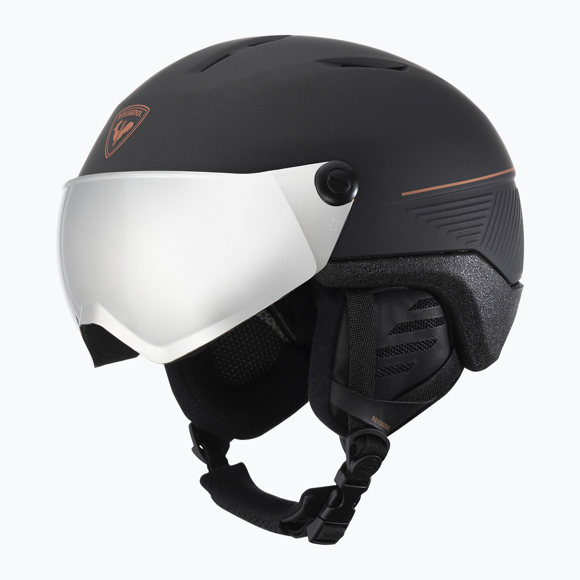 Rossignol Fit Visor Impacts Casco da sci Foto nero (55-59 cm (M-L)) (Fit Visor Impacts Photo RKNHG01)