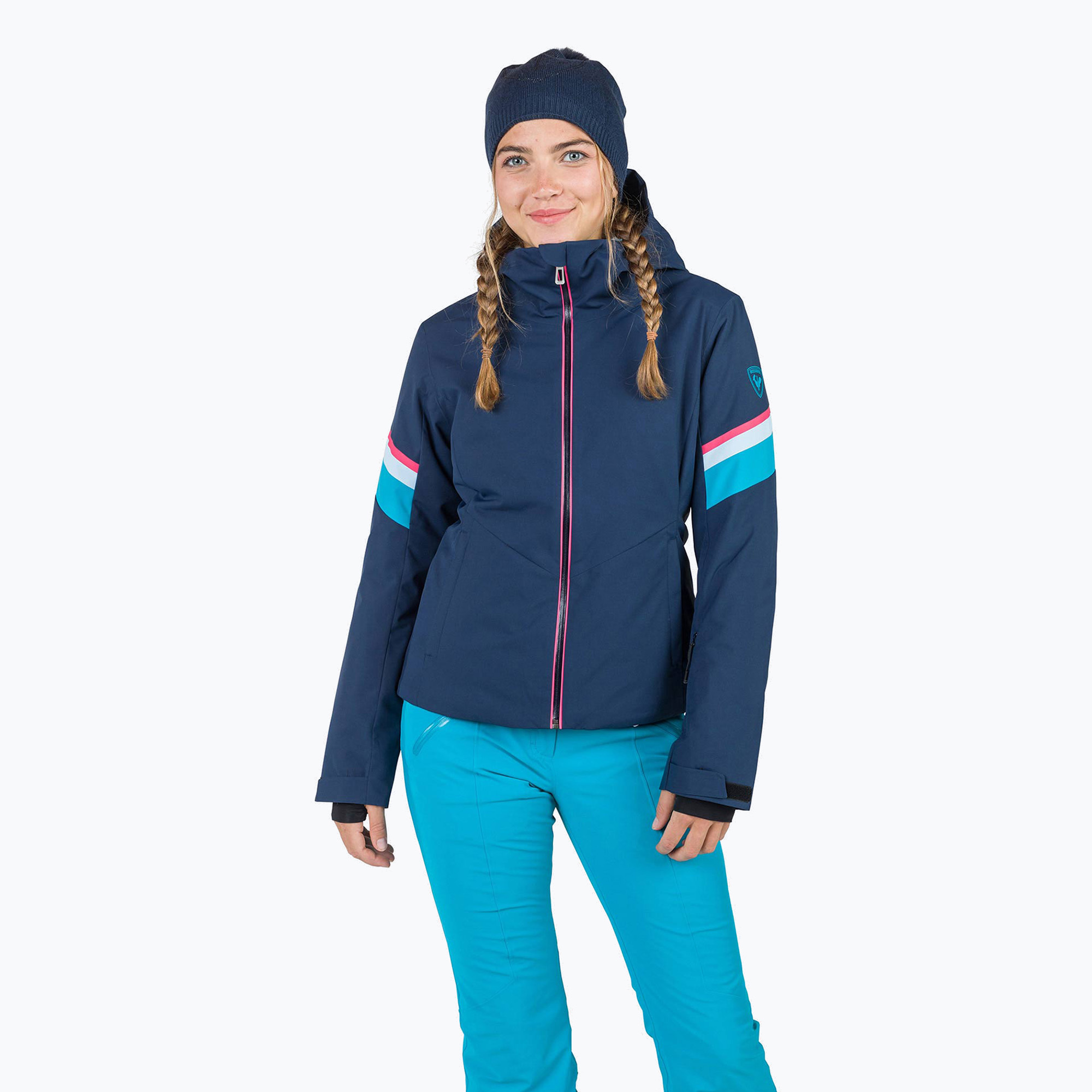 Giacca da sci donna Rossignol Strawpile Jkt dark navy (S) (Strawpile Jkt RLNWJ09_715)