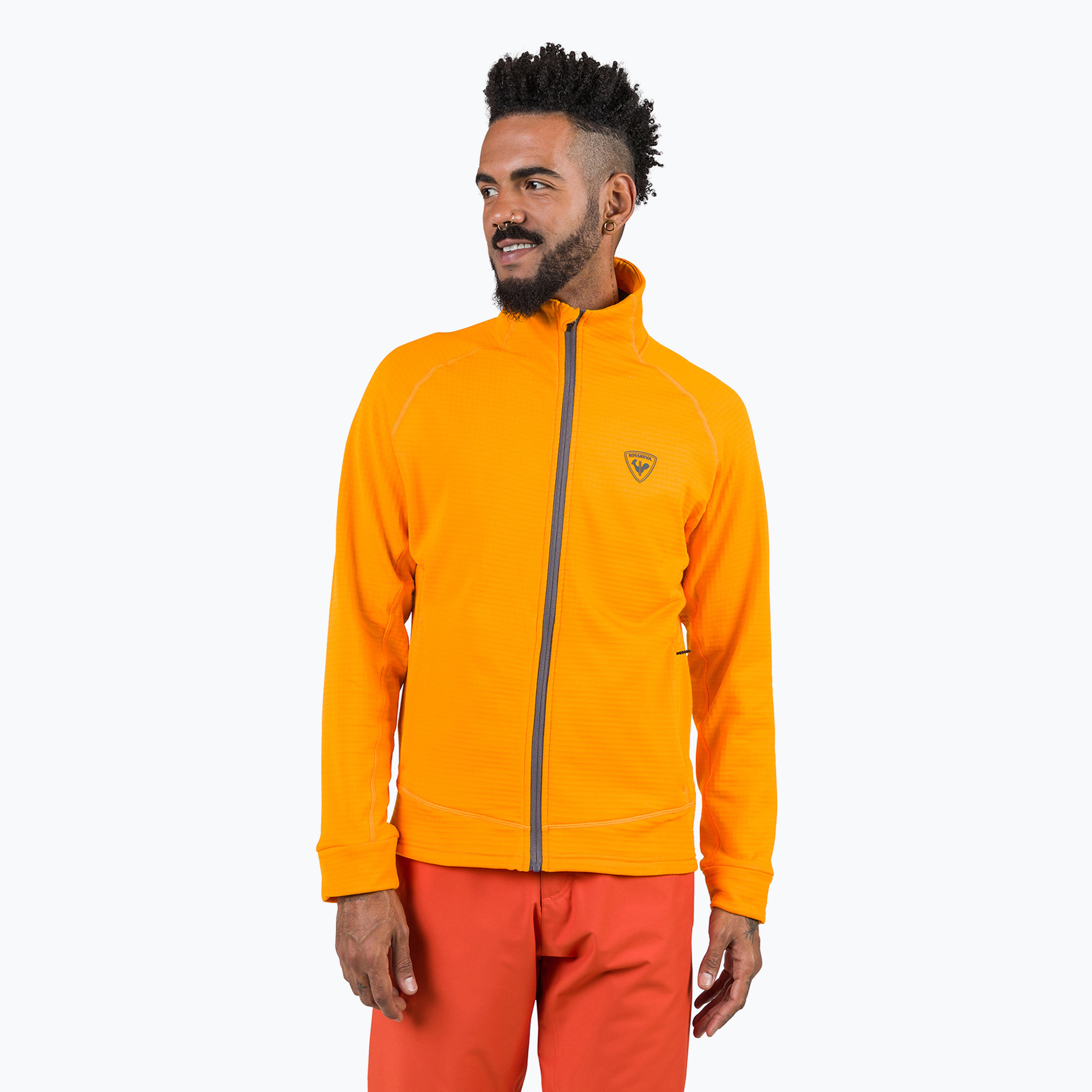 Felpa Rossignol Blackside Fleece Fz sunburst da uomo (M) (Blackside Fleece Fz RLNML20_41Q)