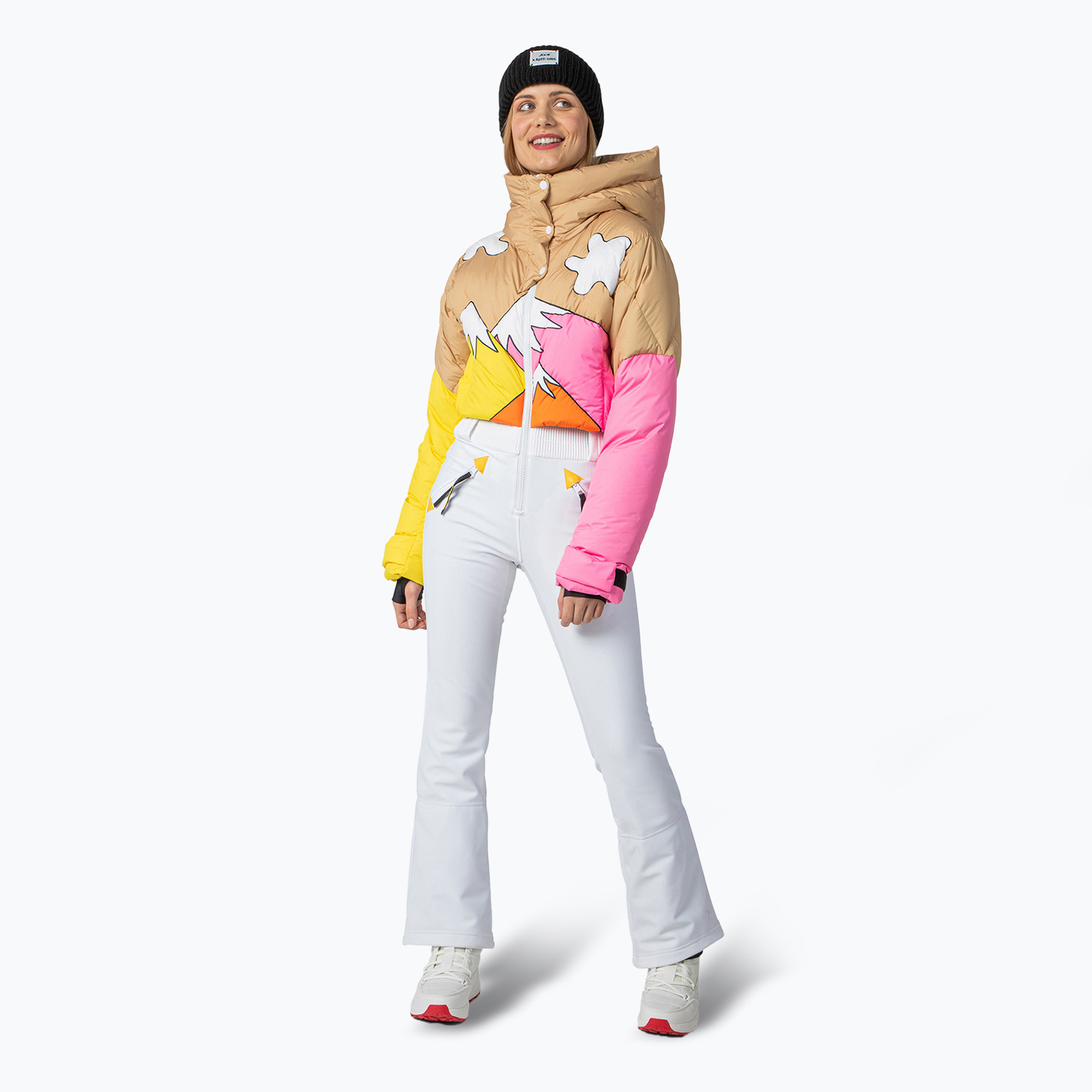 Tuta da sci da donna Rossignol Sublim Down Overall bianco