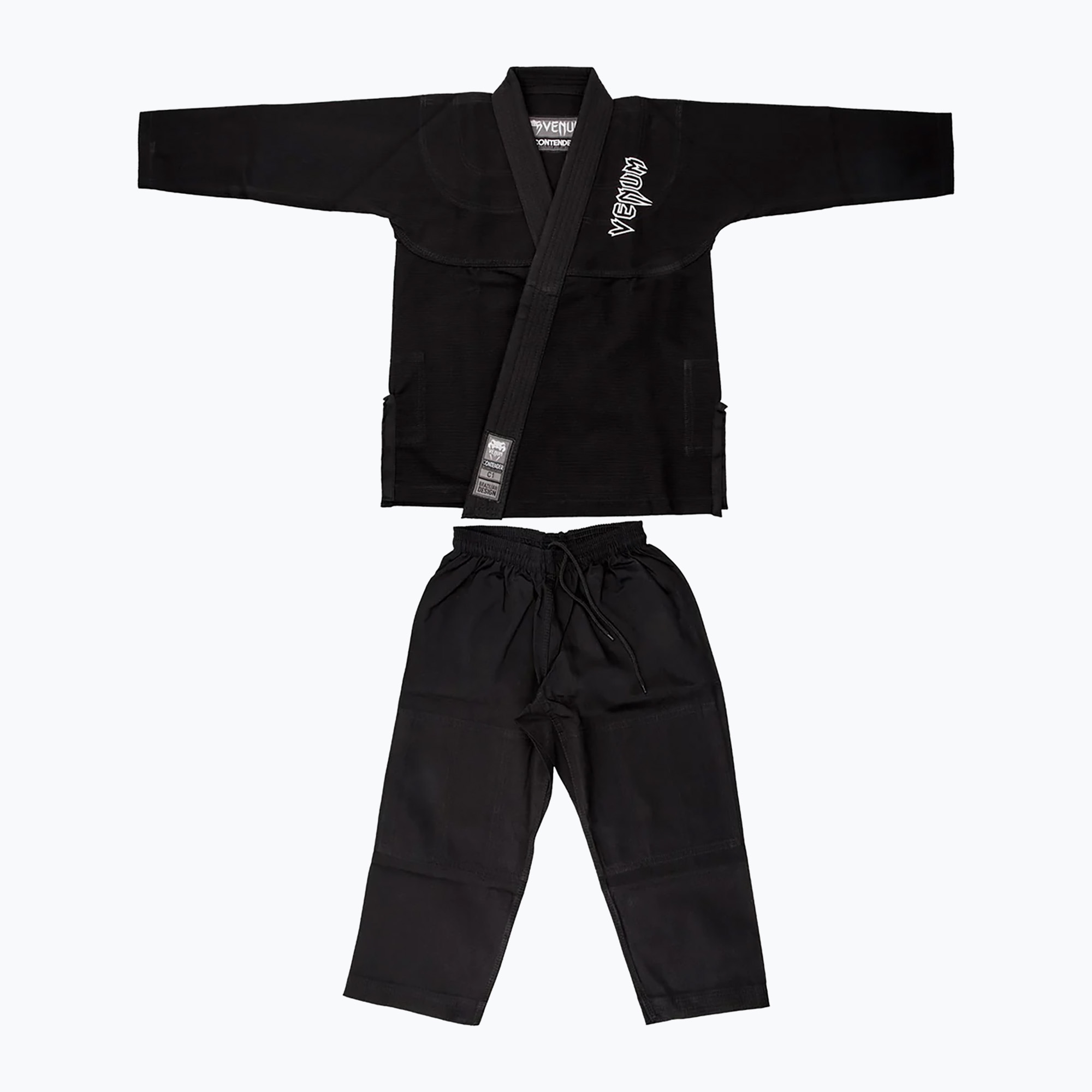GI per bambini Brazilian jiu-jitsu Venum Contender Evo nero (C3) (Contender Evo 03344)