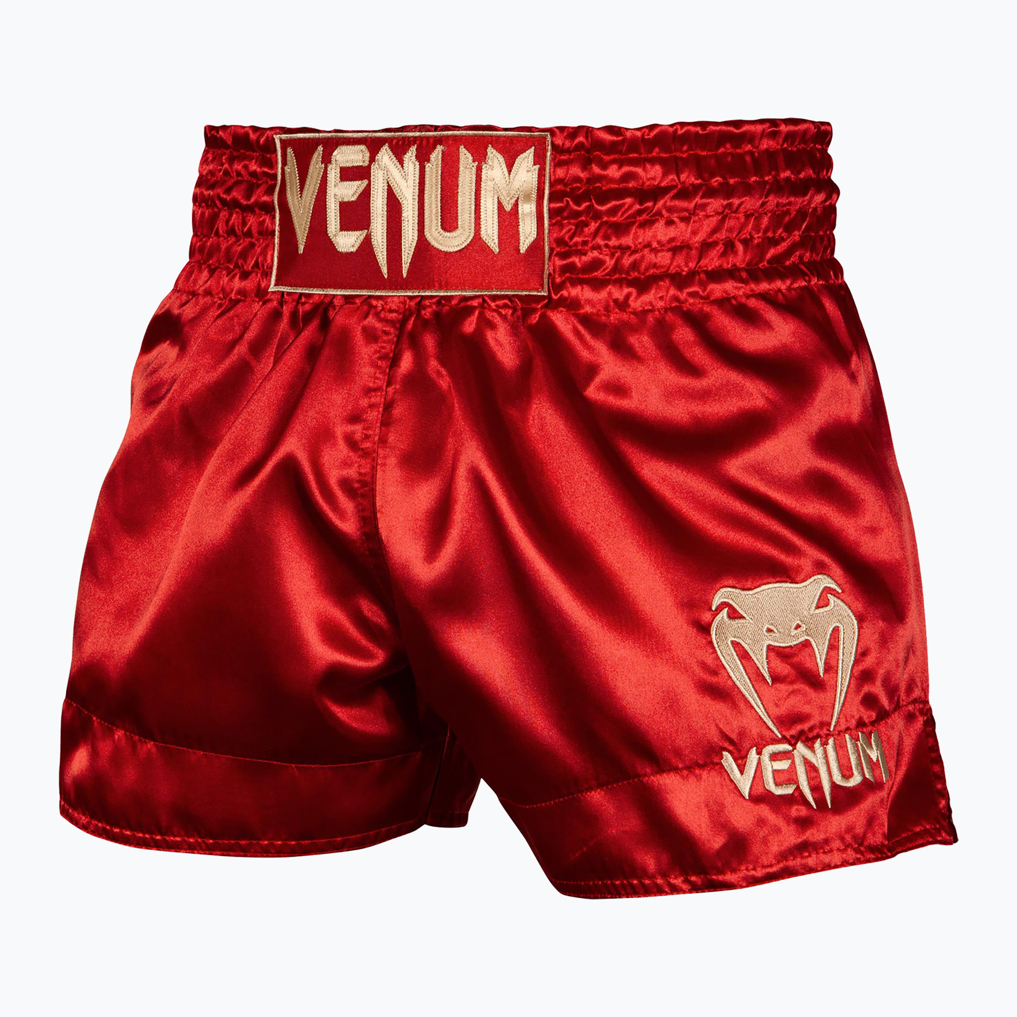 Pantaloncini da allenamento Venum Classic Muay Thai uomo bordeaux/oro (XL) (Classic Muay Thai VENUM-03813-532)