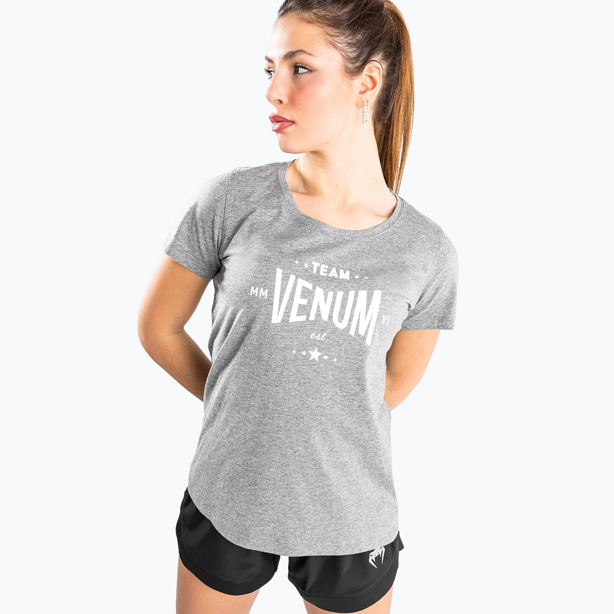 Maglietta Venum Team 2.0 da donna grigio erica chiaro (XS) (Team 2.0 VENUM-04404-031)